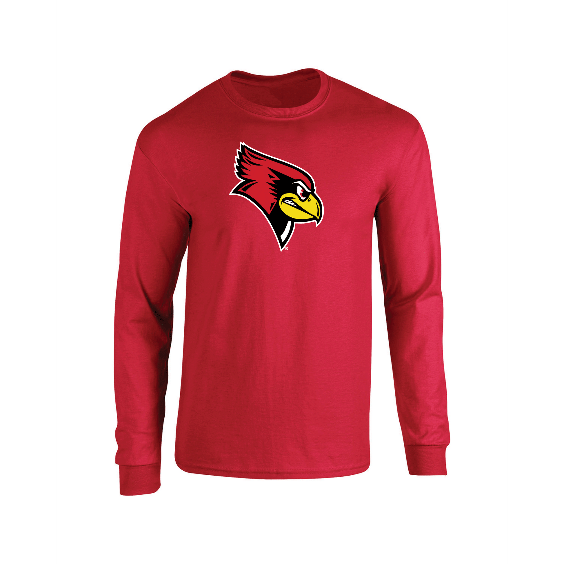 Illinois State University Redbirds Jumbo Logo Adult Long Sleeve T-Shirt