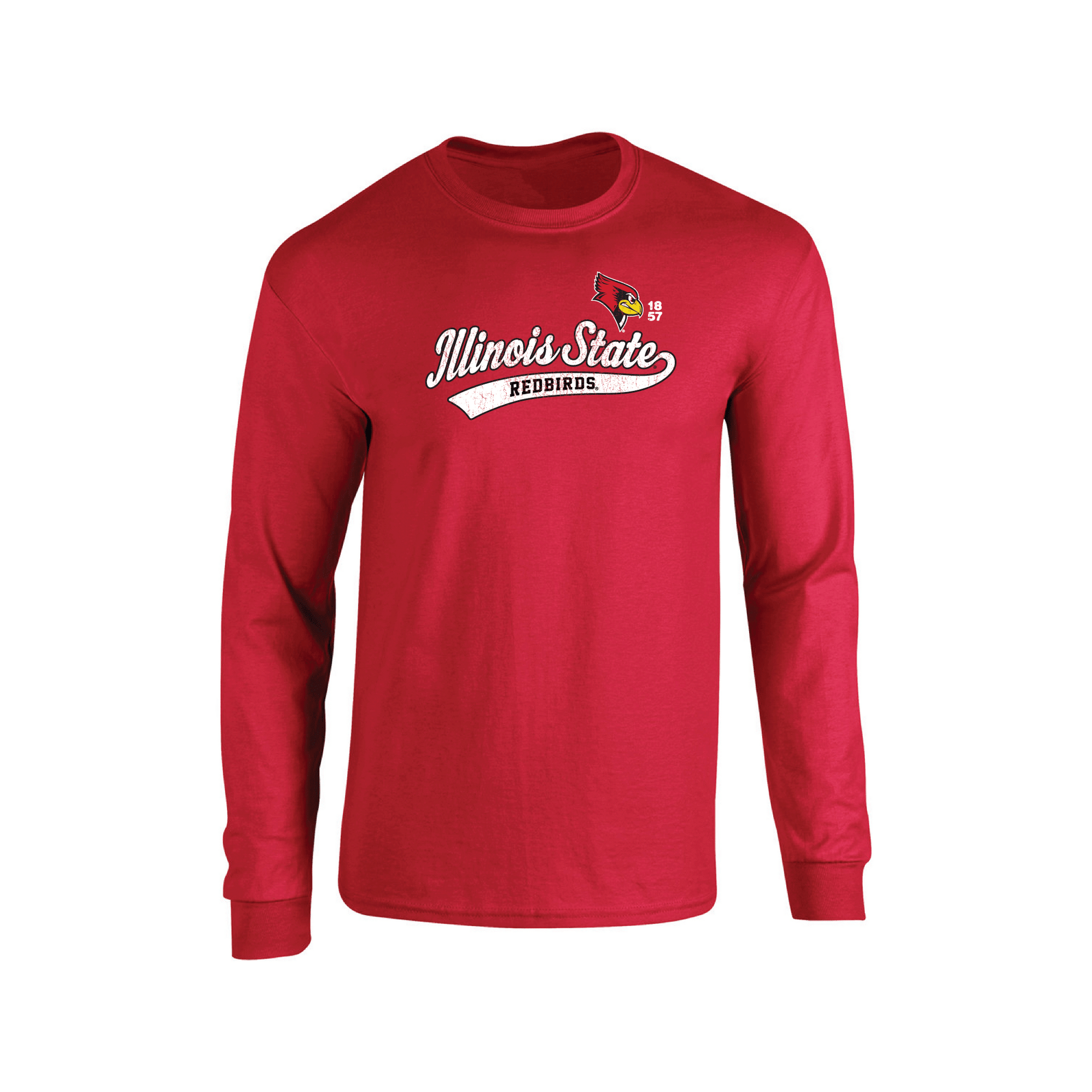 Illinois State University Redbirds Old School Adult Long Sleeve T-Shirt
