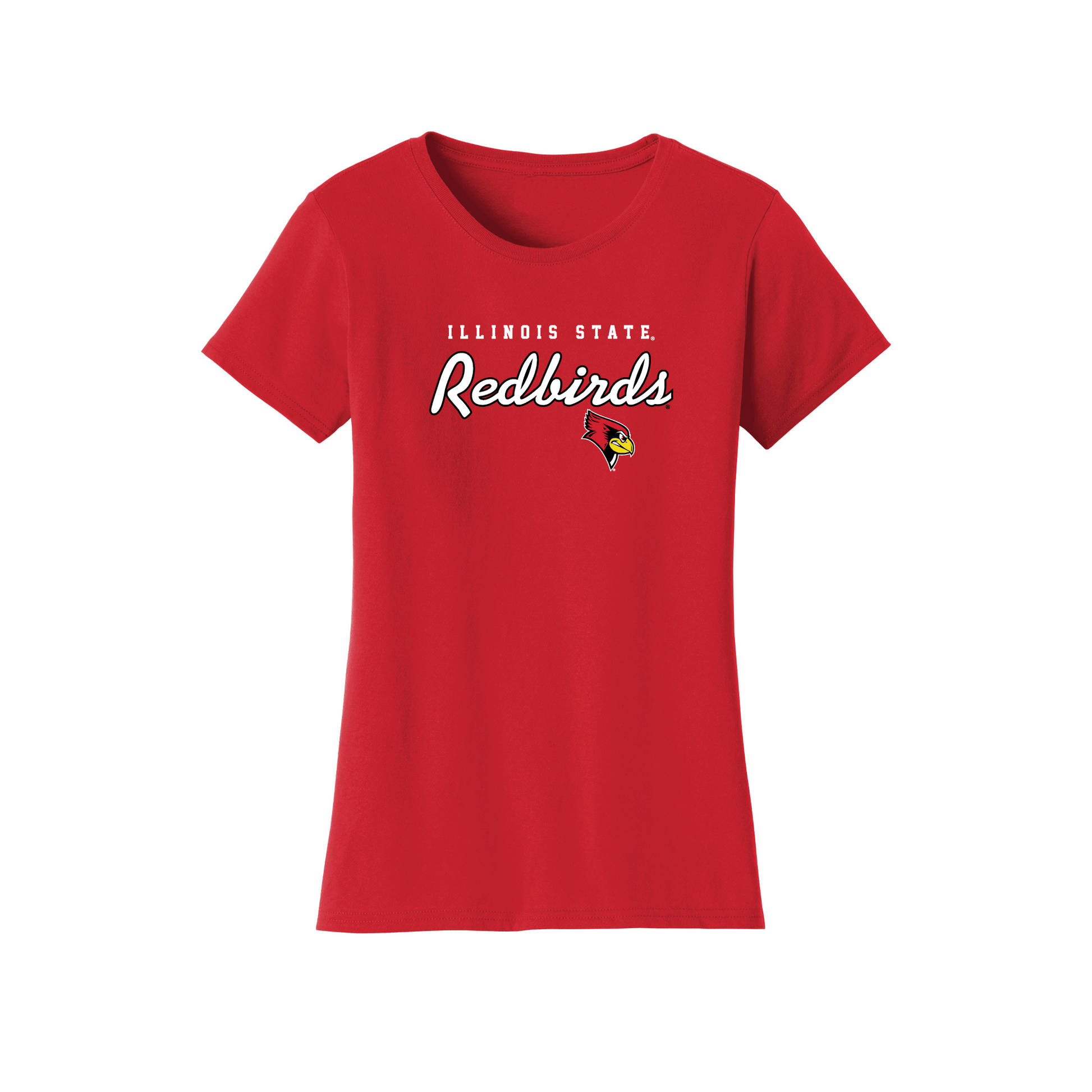 Illinois State University Redbirds Machine Script Womens T-Shirt