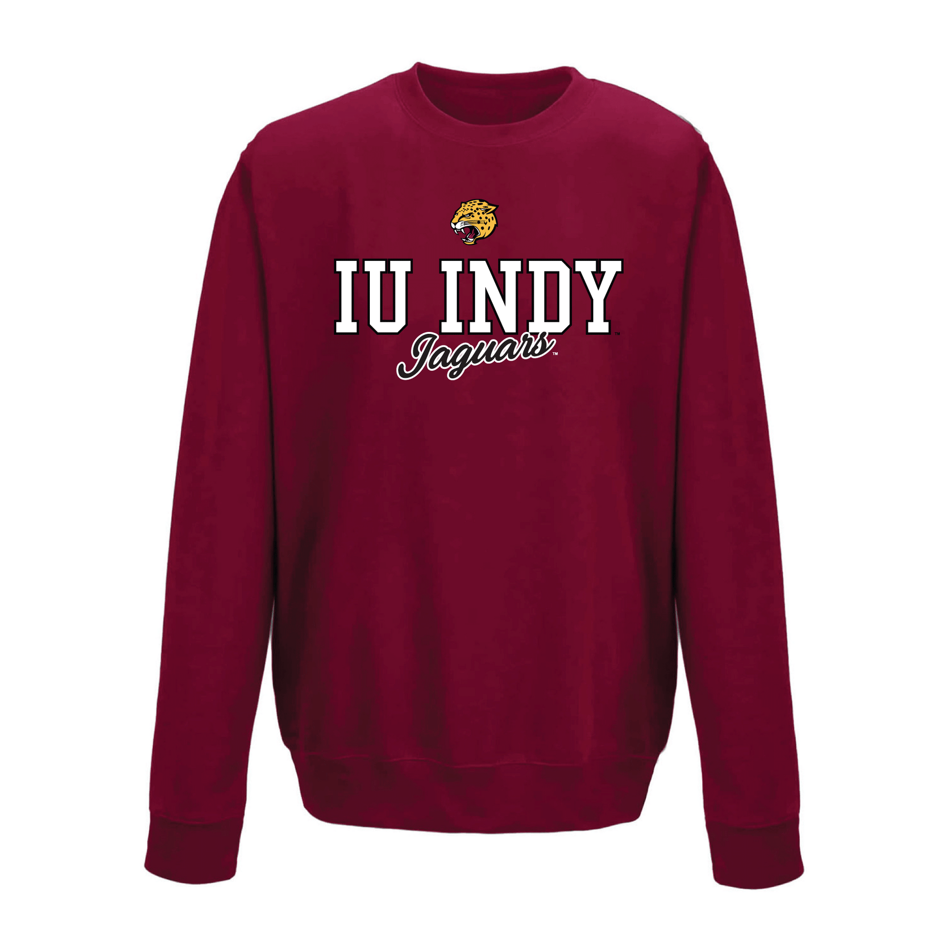 Indiana University Indianapolis Jaguars Campus Script Crewneck Sweatshirt