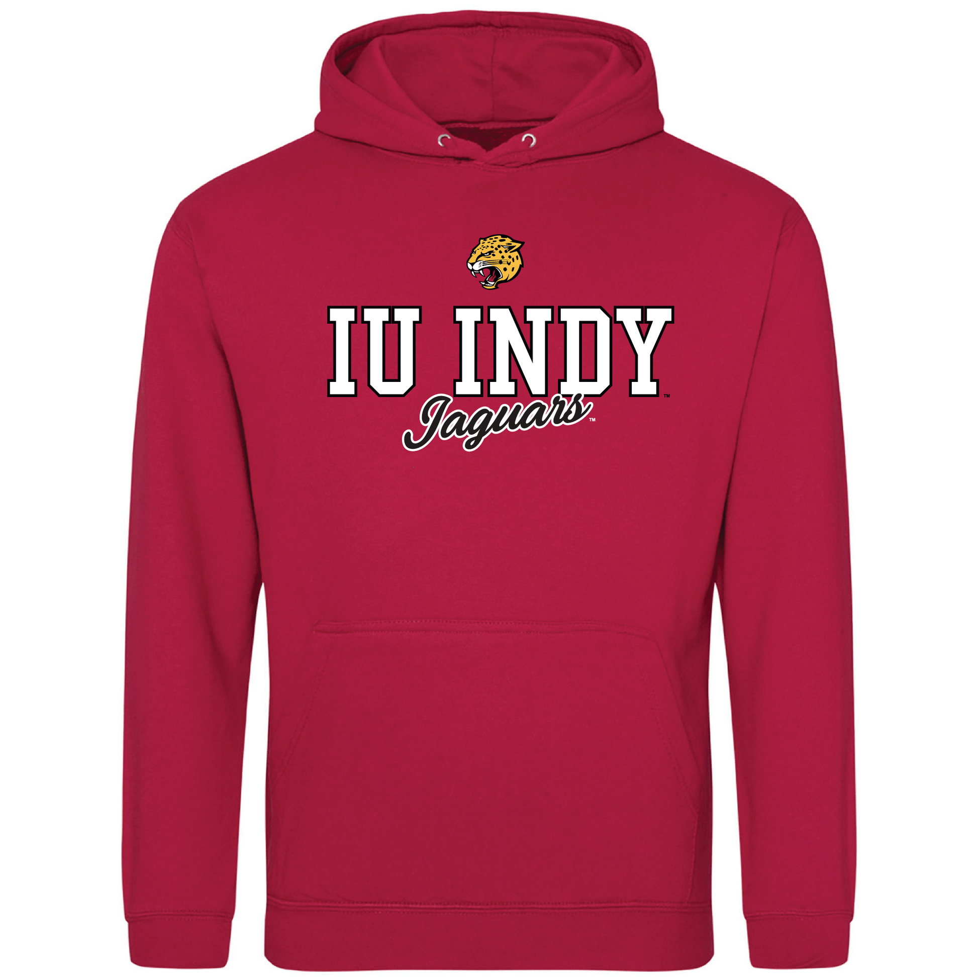 Indiana University Indianapolis Jaguars Campus Script Hooded Sweatshirt