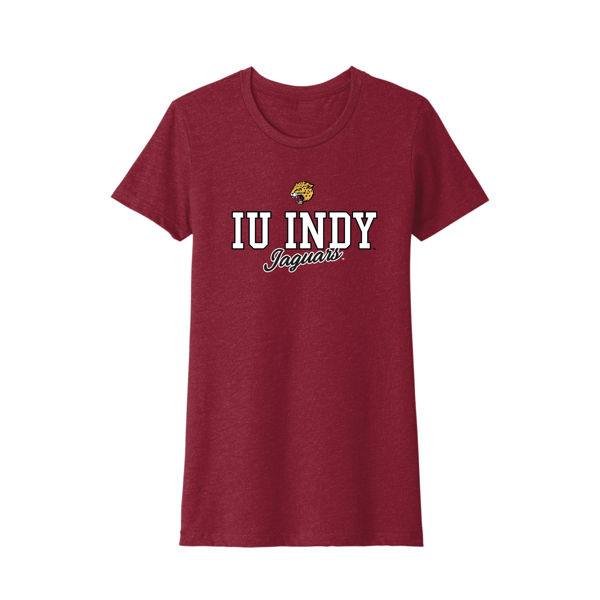 Indiana University Indianapolis Jaguars Campus Script Womens T-Shirt