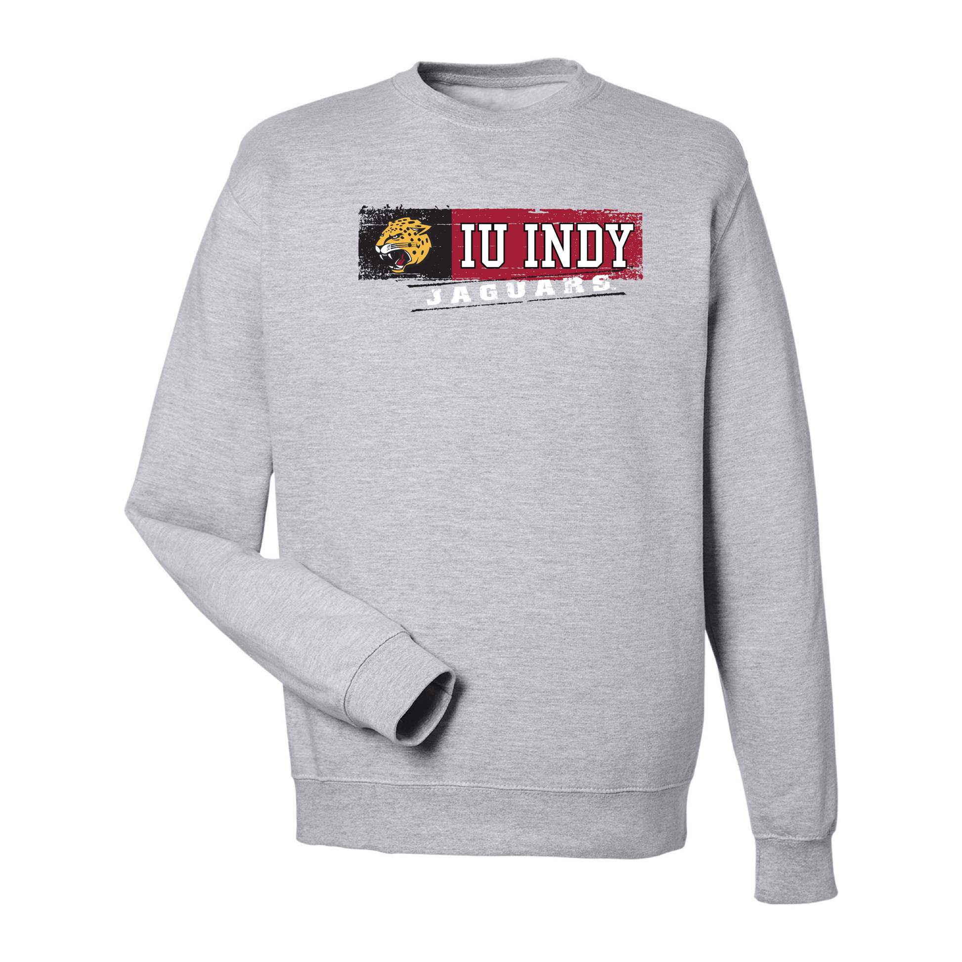 Indiana University Indianapolis Jaguars Sticker Crewneck Sweatshirt