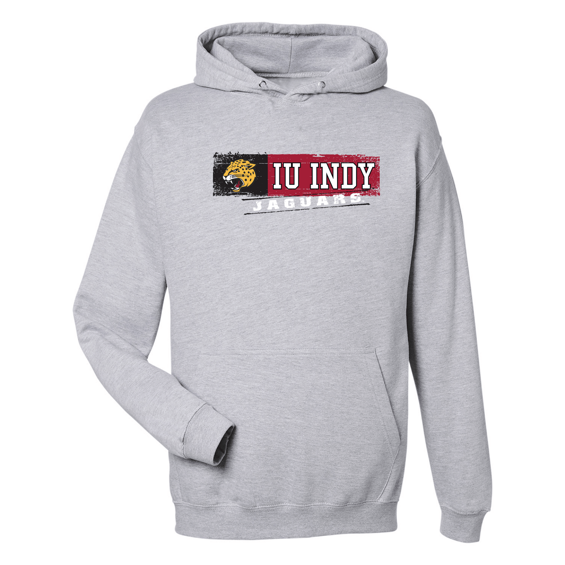 Indiana University Indianapolis Jaguars Sticker Hooded Sweatshirt