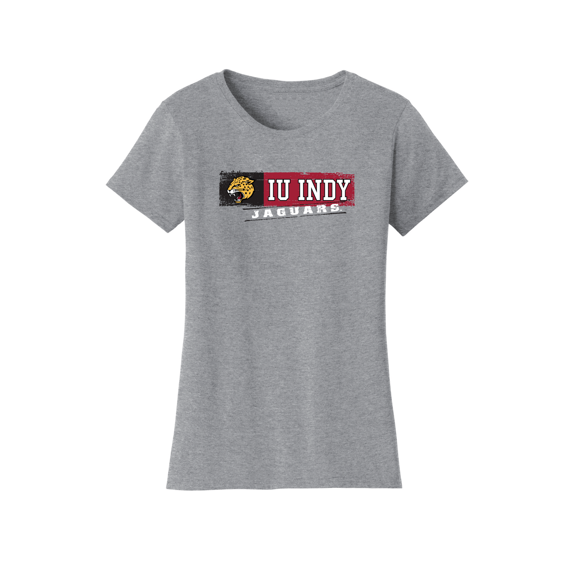 Indiana University Indianapolis Jaguars Sticker Womens T-Shirt