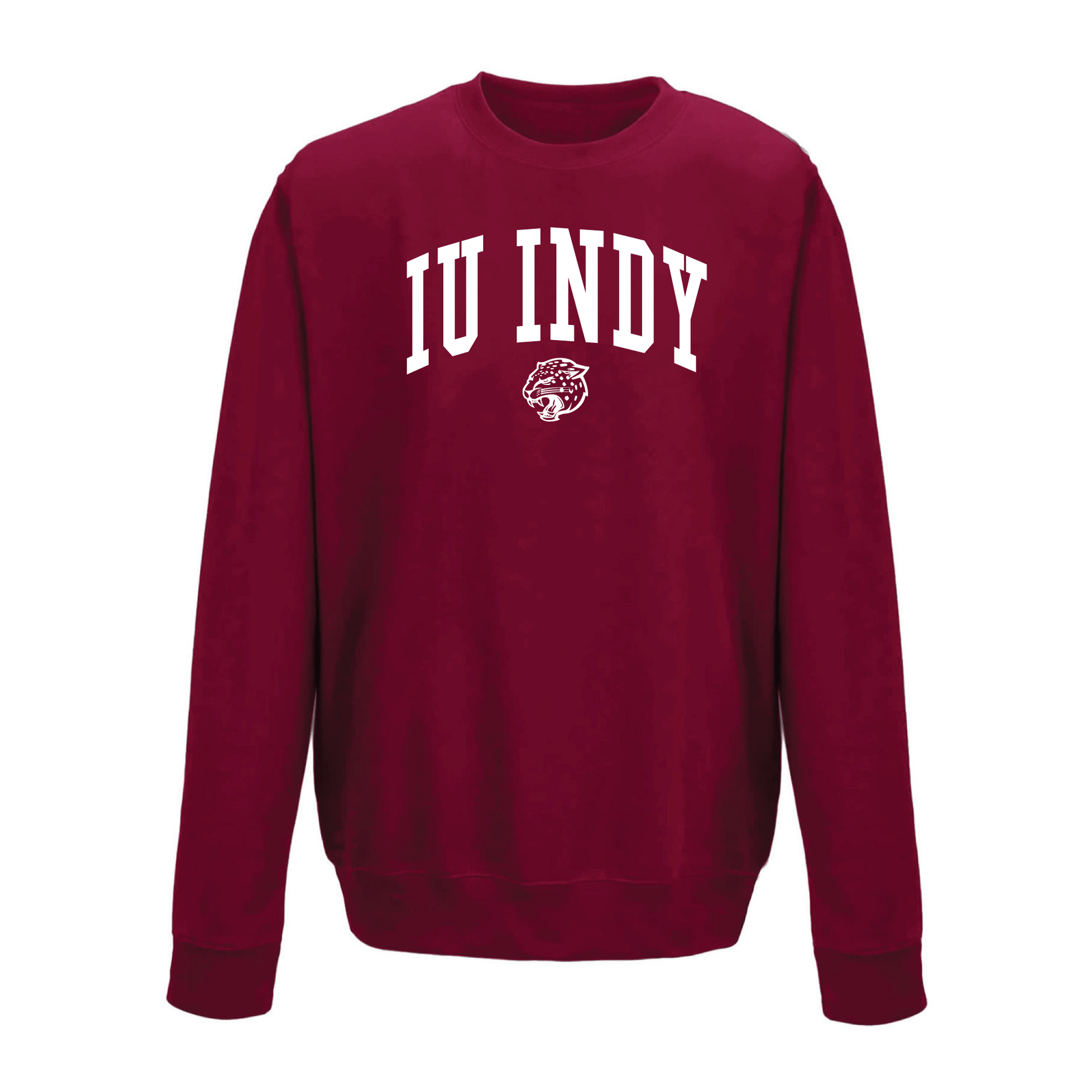 Indiana University Indianapolis Jaguars Jumbo Arch Crewneck Sweatshirt