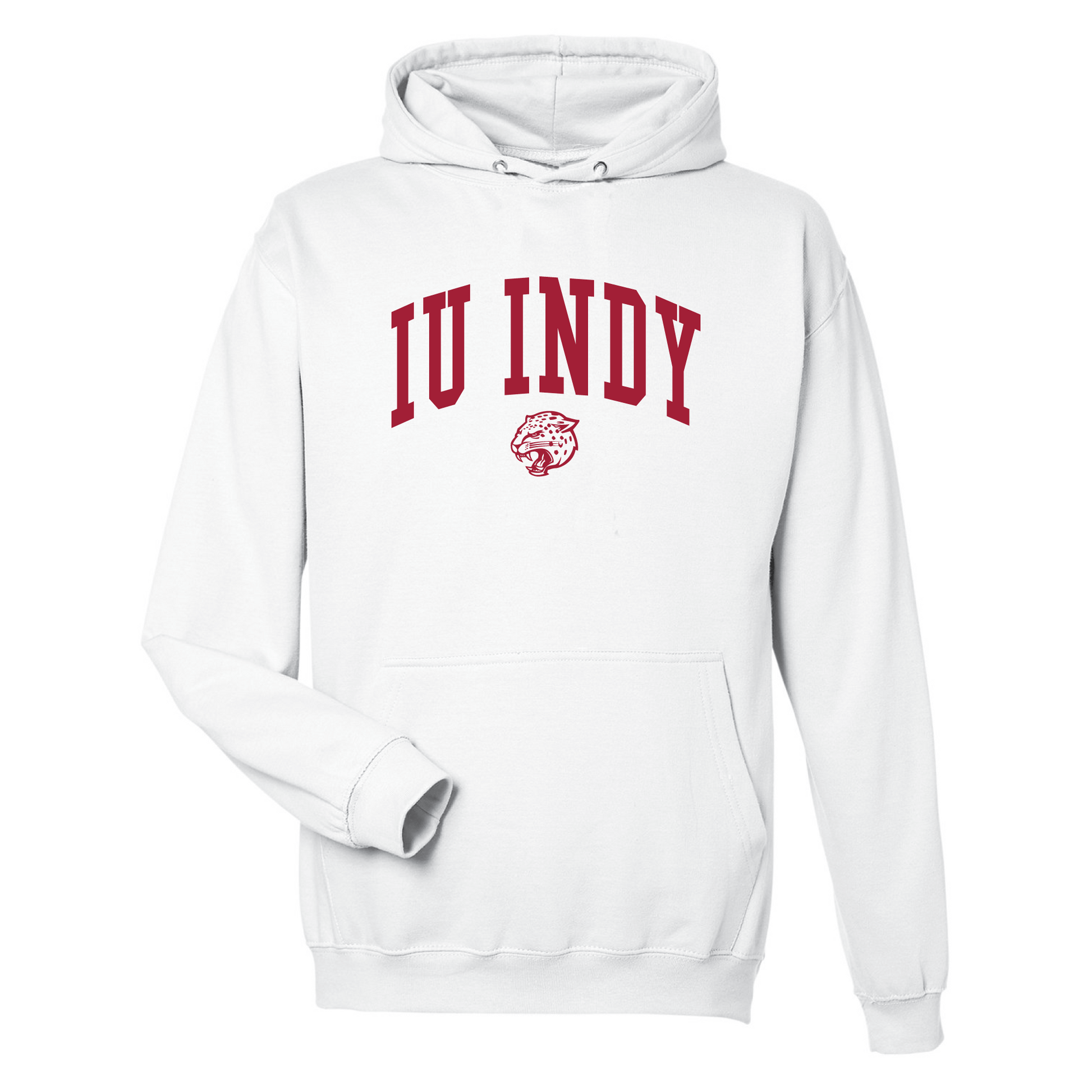 Indiana University Indianapolis Jaguars Jumbo Arch Hooded Sweatshirt