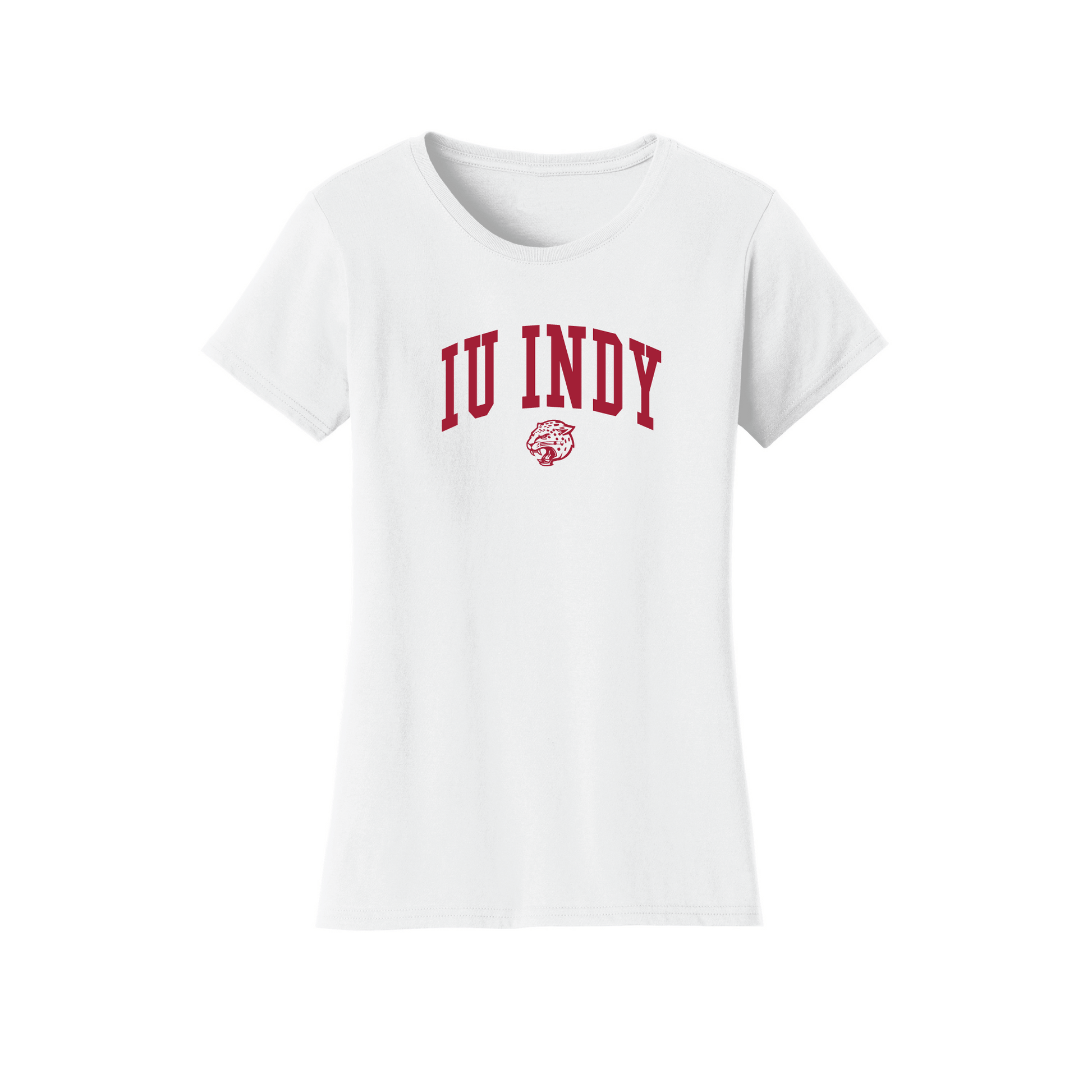 Indiana University Indianapolis Jaguars Jumbo Arch Womens T-Shirt