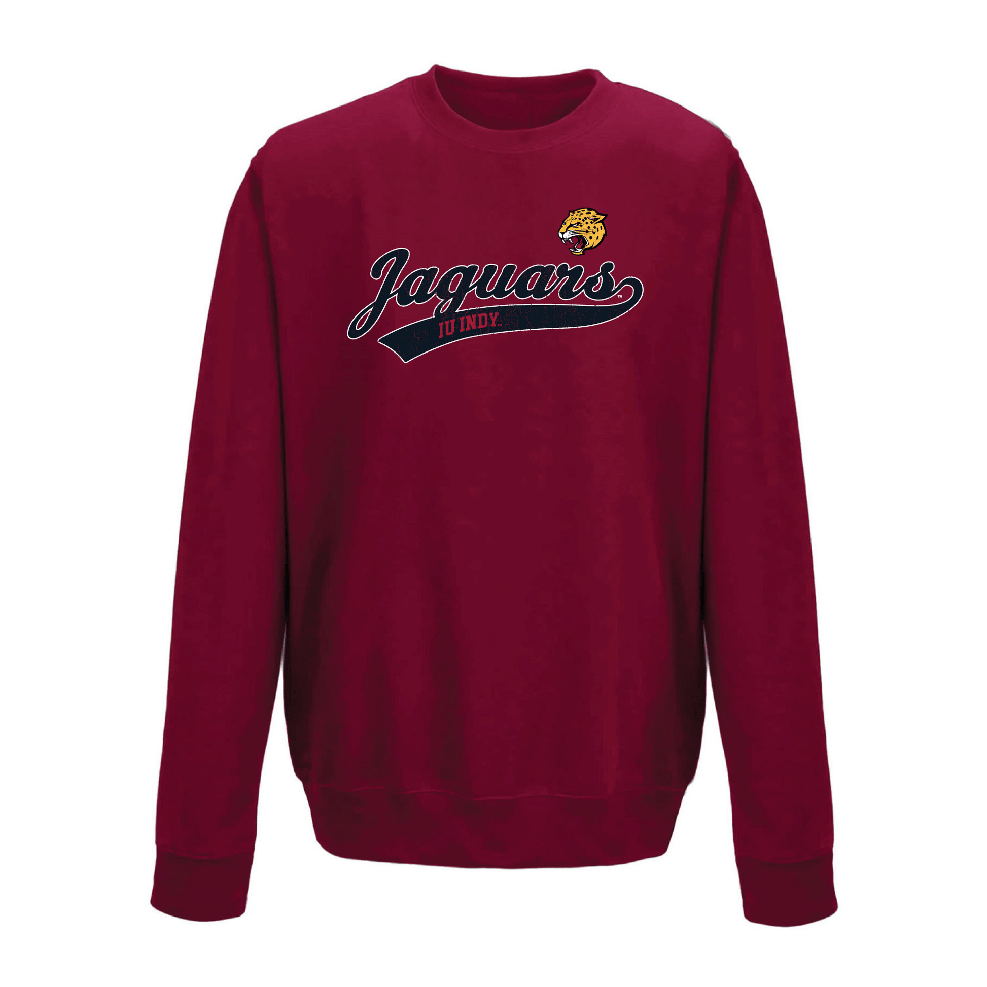 Indiana University Indianapolis Jaguars Old School Crewneck Sweatshirt