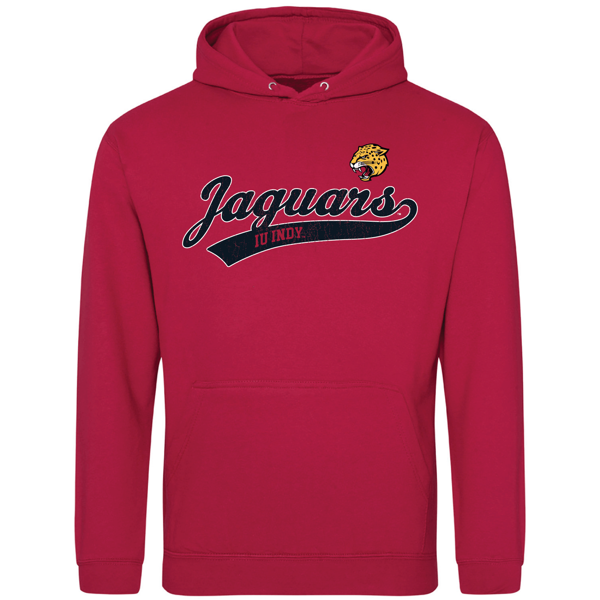 Indiana University Indianapolis Jaguars Old School Hooded Sweatshirt