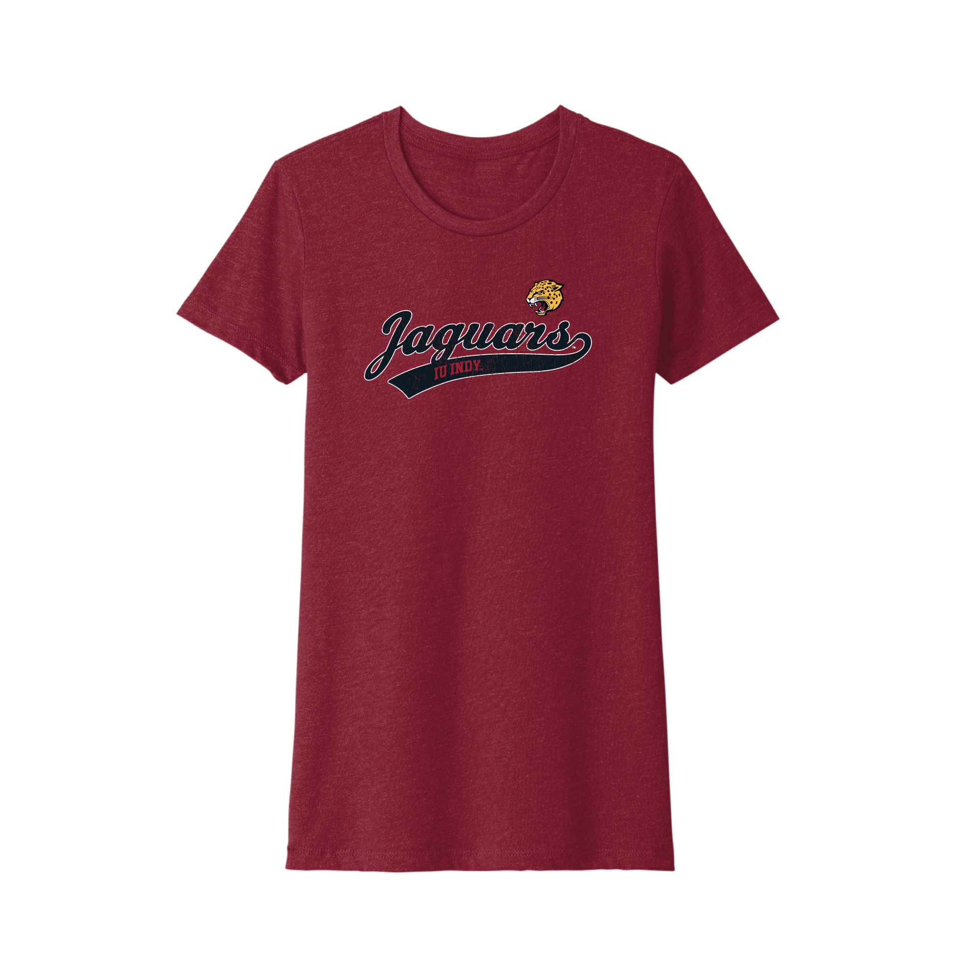 Indiana University Indianapolis Jaguars Old School Womens T-Shirt