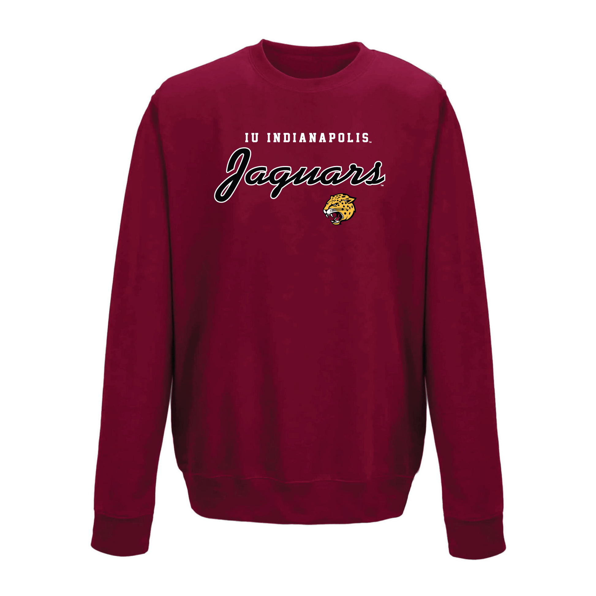Indiana University Indianapolis Jaguars Machine Script Crewneck Sweatshirt
