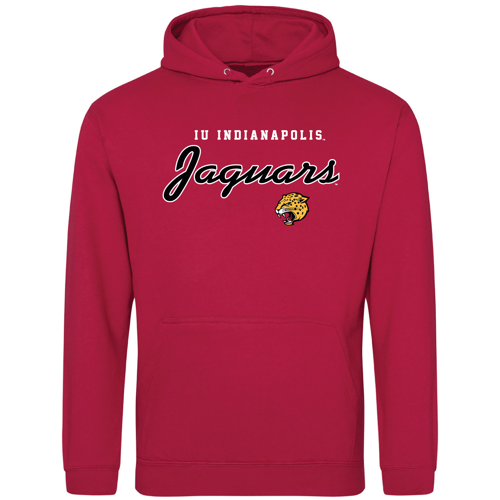 Indiana University Indianapolis Jaguars Machine Script Hooded Sweatshirt
