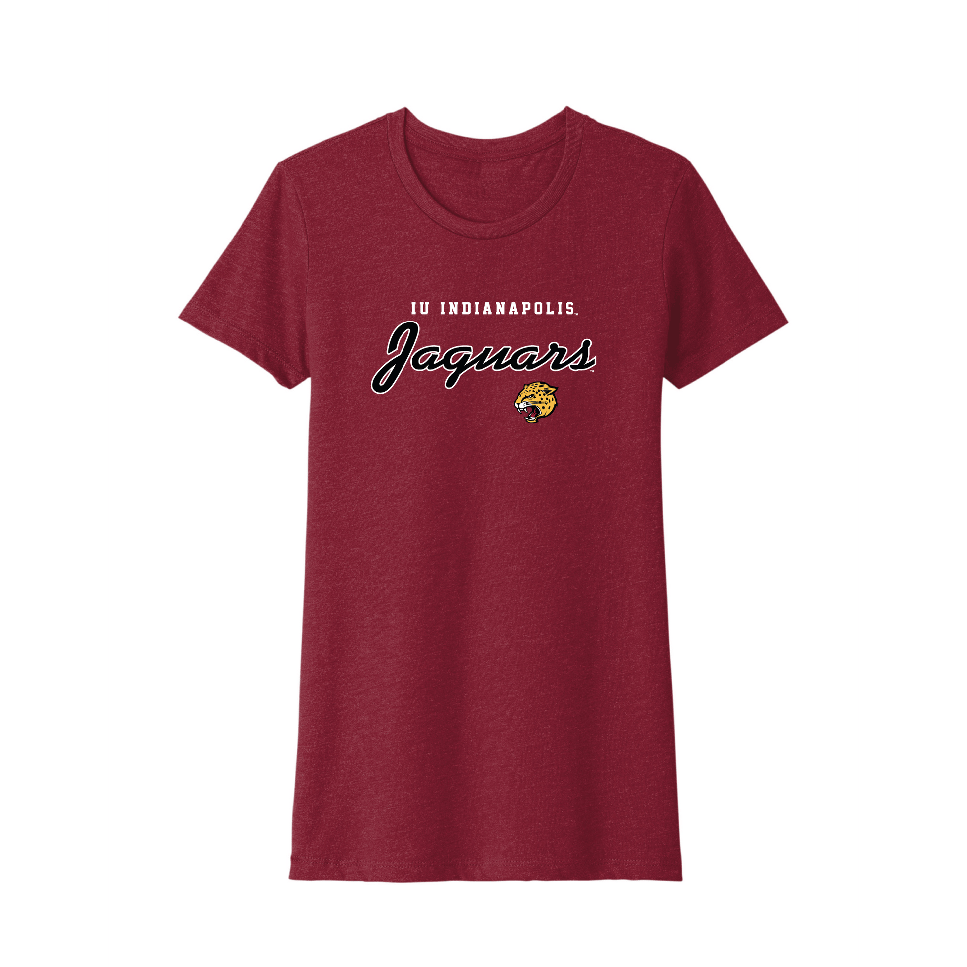 Indiana University Indianapolis Jaguars Machine Script Womens T-Shirt