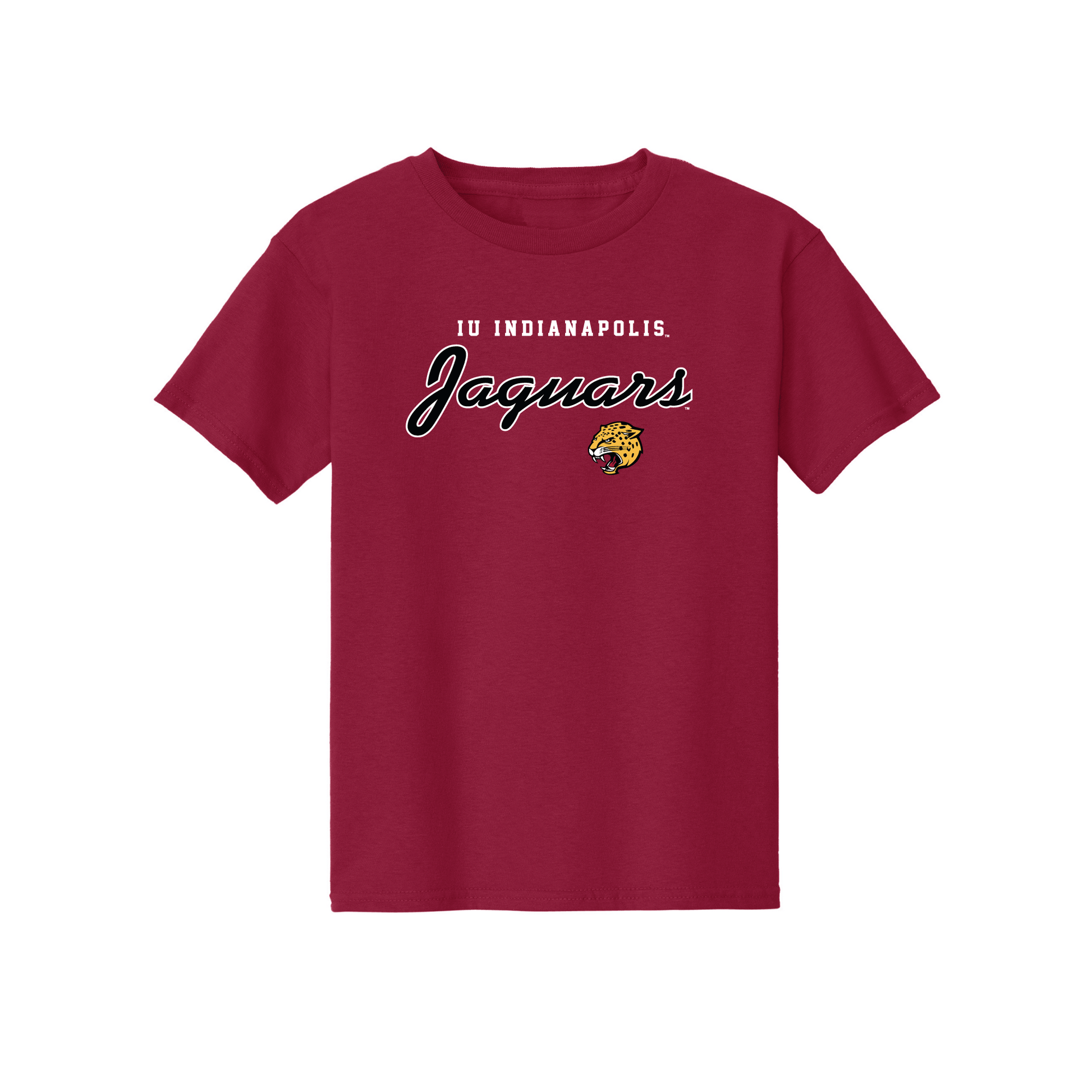 Indiana University Indianapolis Jaguars Machine Script Youth T-Shirt