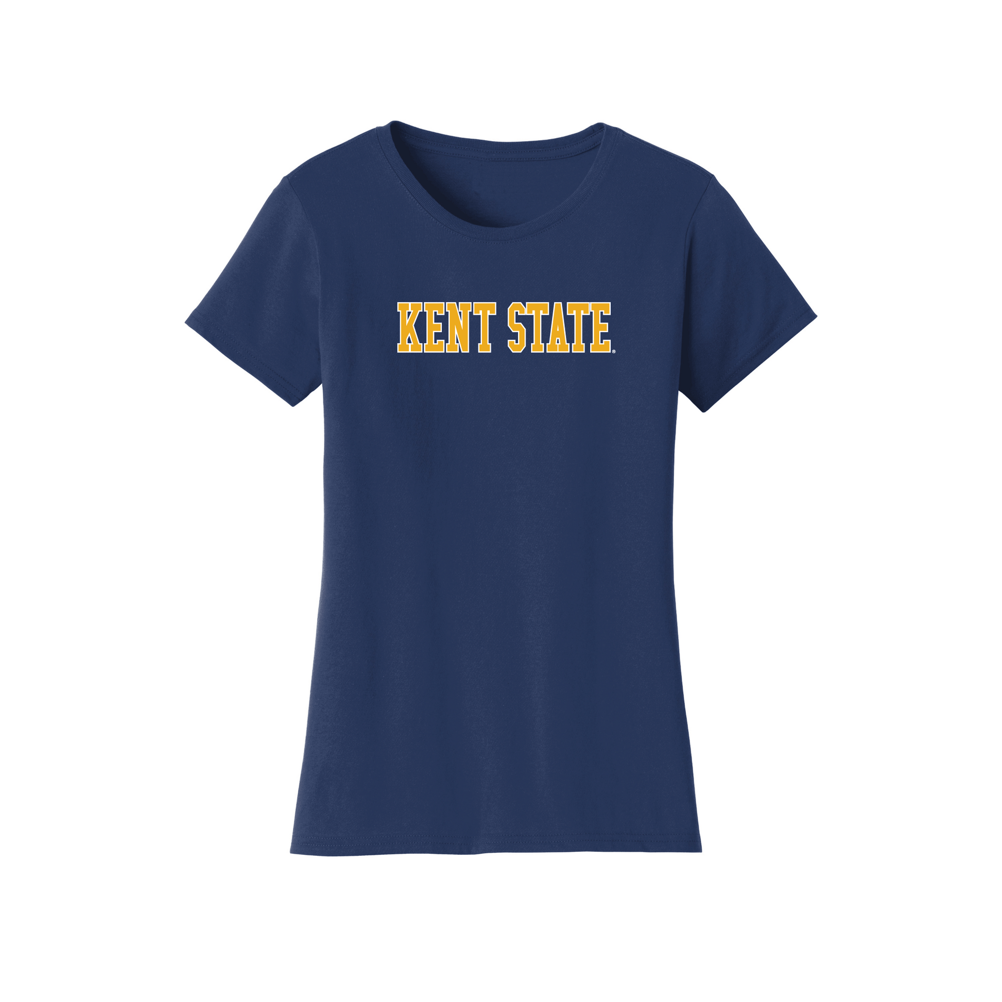 Kent State University Golden Flashes Block Womens T-Shirt