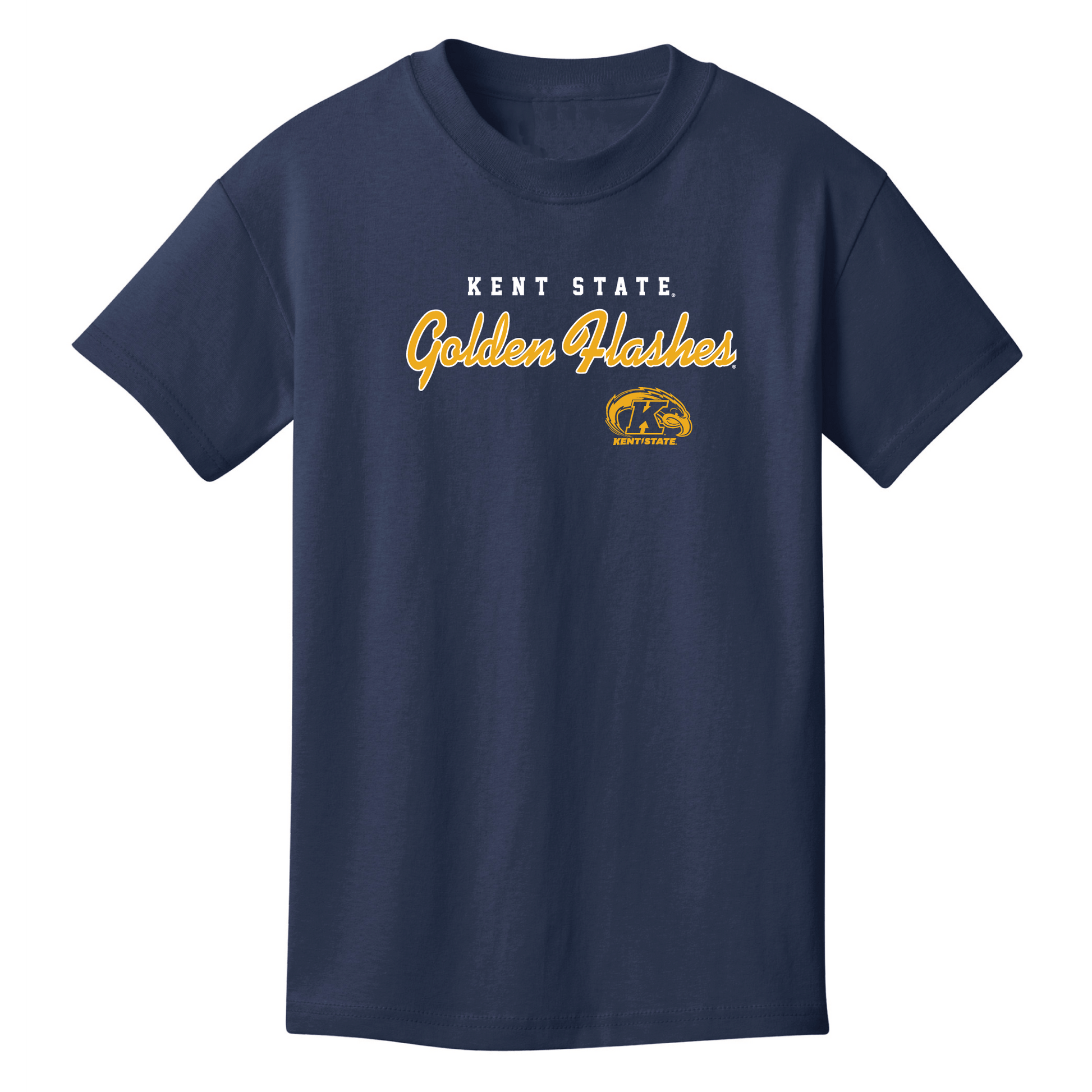 Kent State University Golden Flashes Machine Script Youth T-Shirt