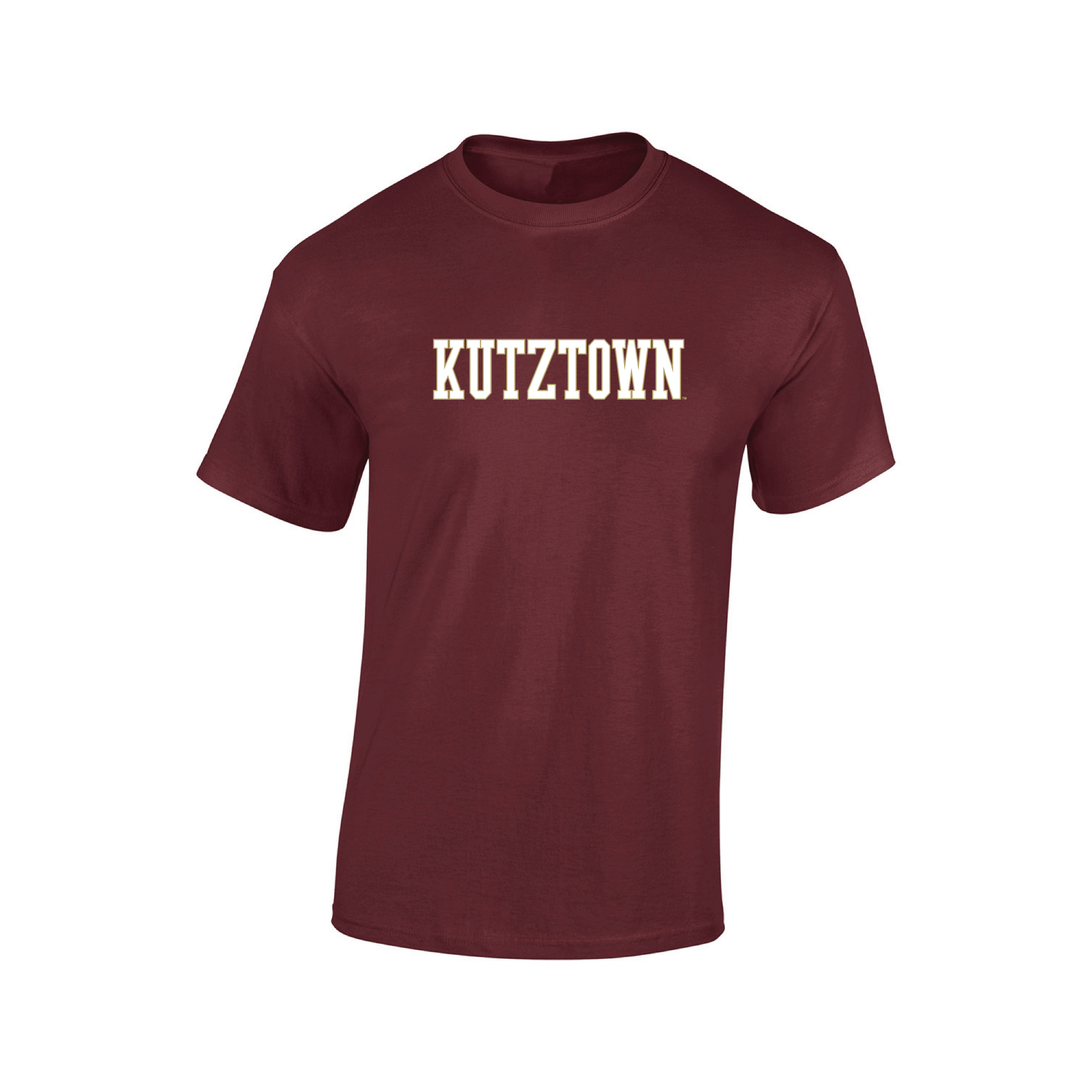 Kutztown University Golden Bears Block Adult T-Shirt