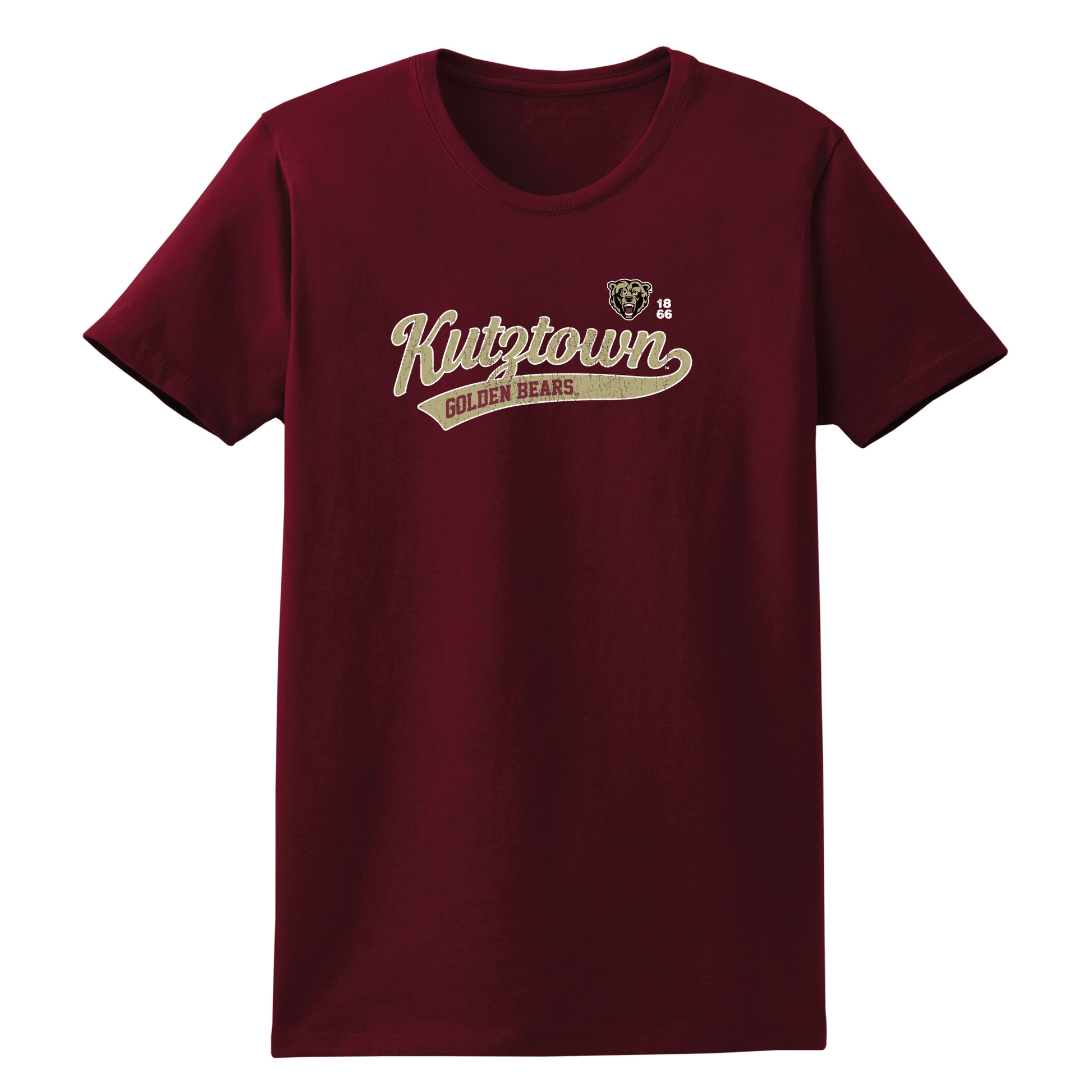 Kutztown University Golden Bears Old School Womens T-Shirt