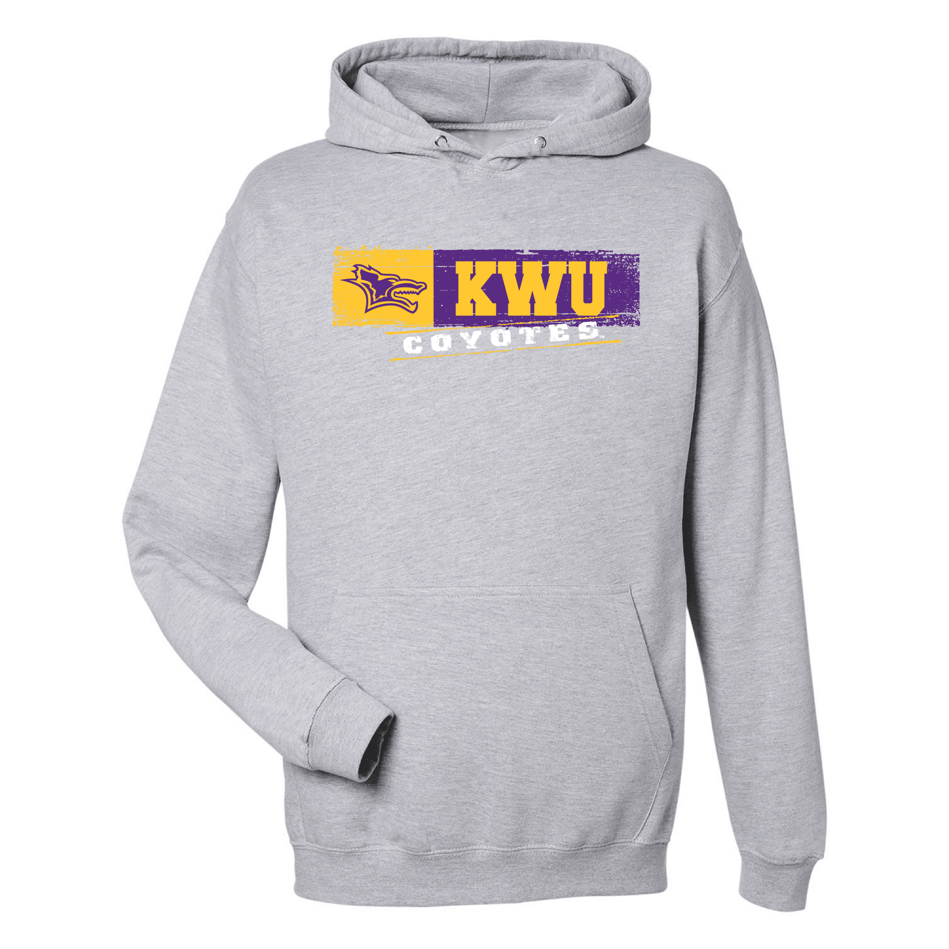 Kansas Wesleyan University Coyotes Sticker Hooded Sweatshirt