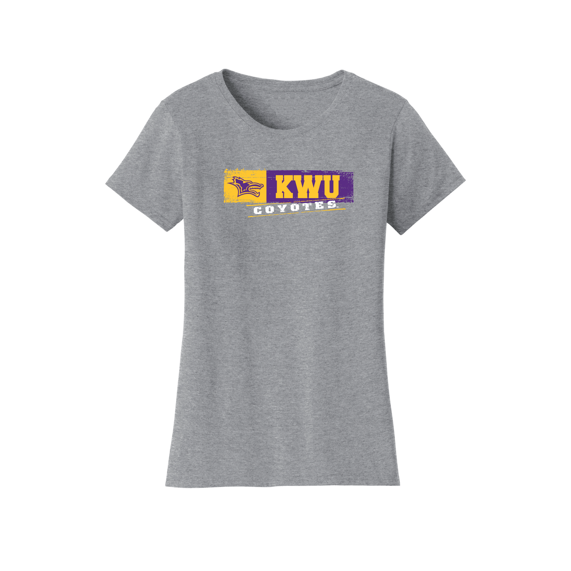 Kansas Wesleyan University Coyotes Sticker Womens T-Shirt