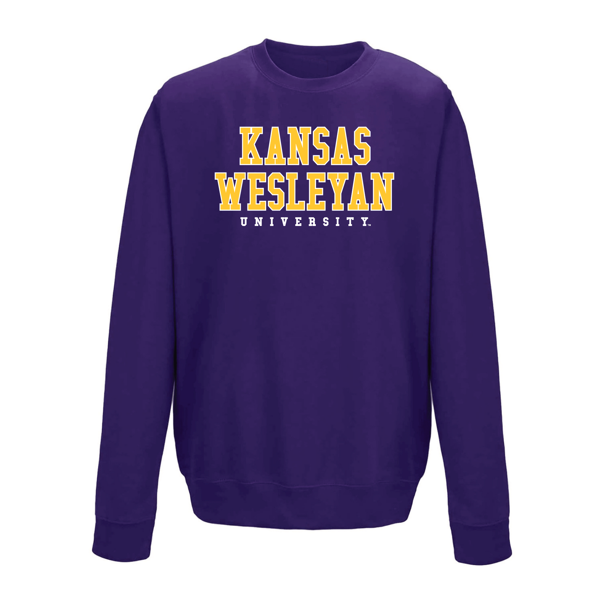 Kansas Wesleyan University Coyotes Block Crewneck Sweatshirt