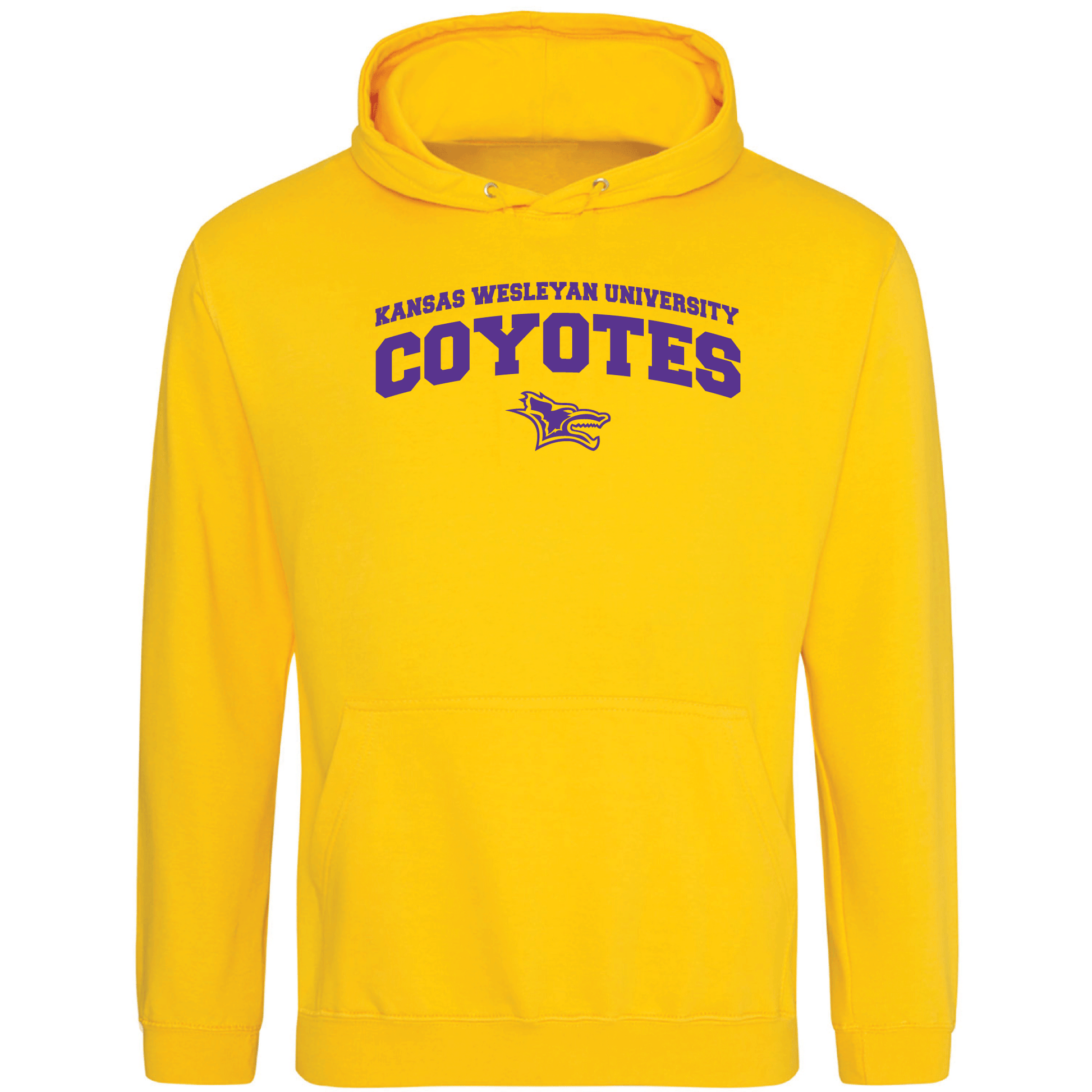 Kansas Wesleyan University Coyotes Jumbo Arch Hooded Sweatshirt