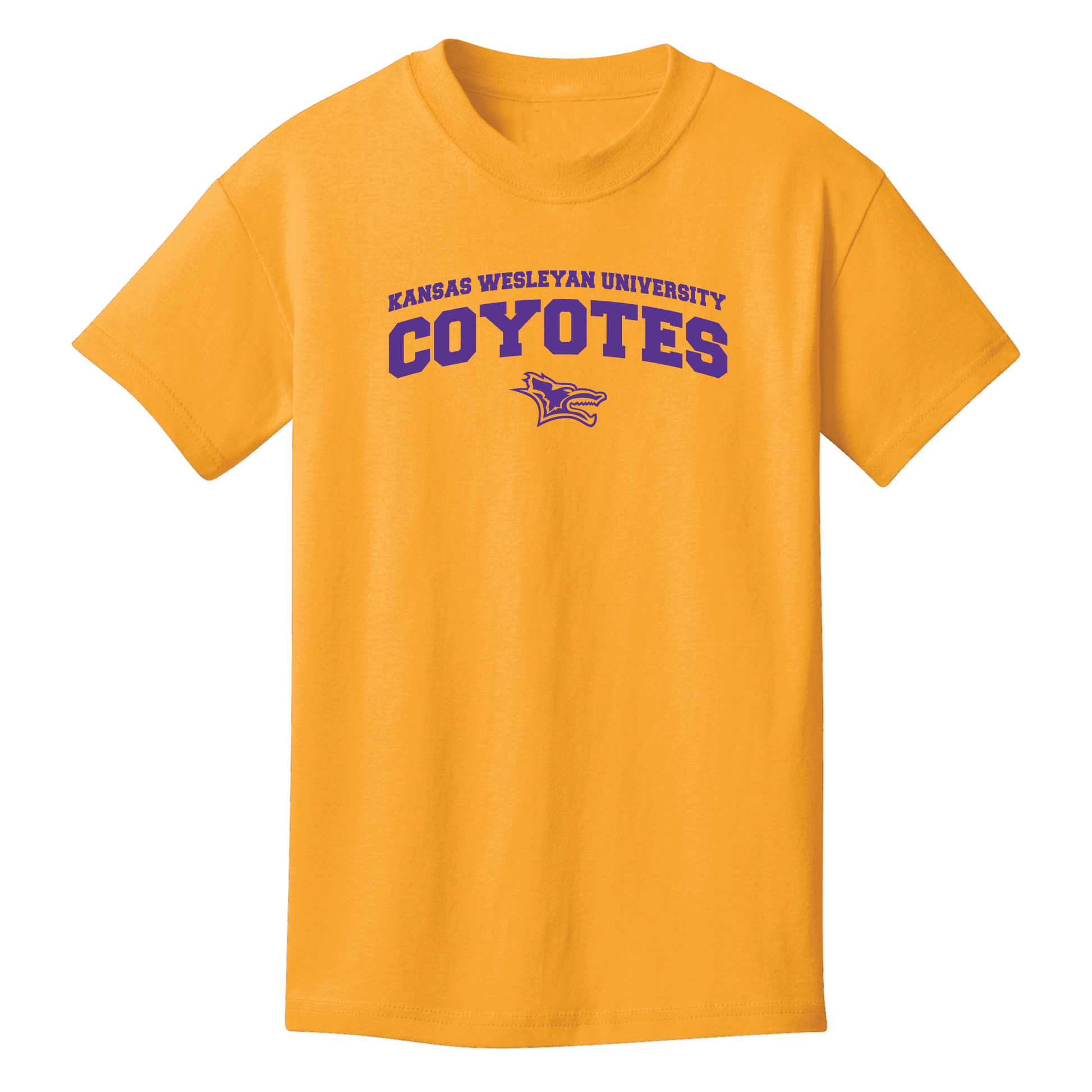 Kansas Wesleyan University Coyotes Jumbo Arch Youth T-Shirt