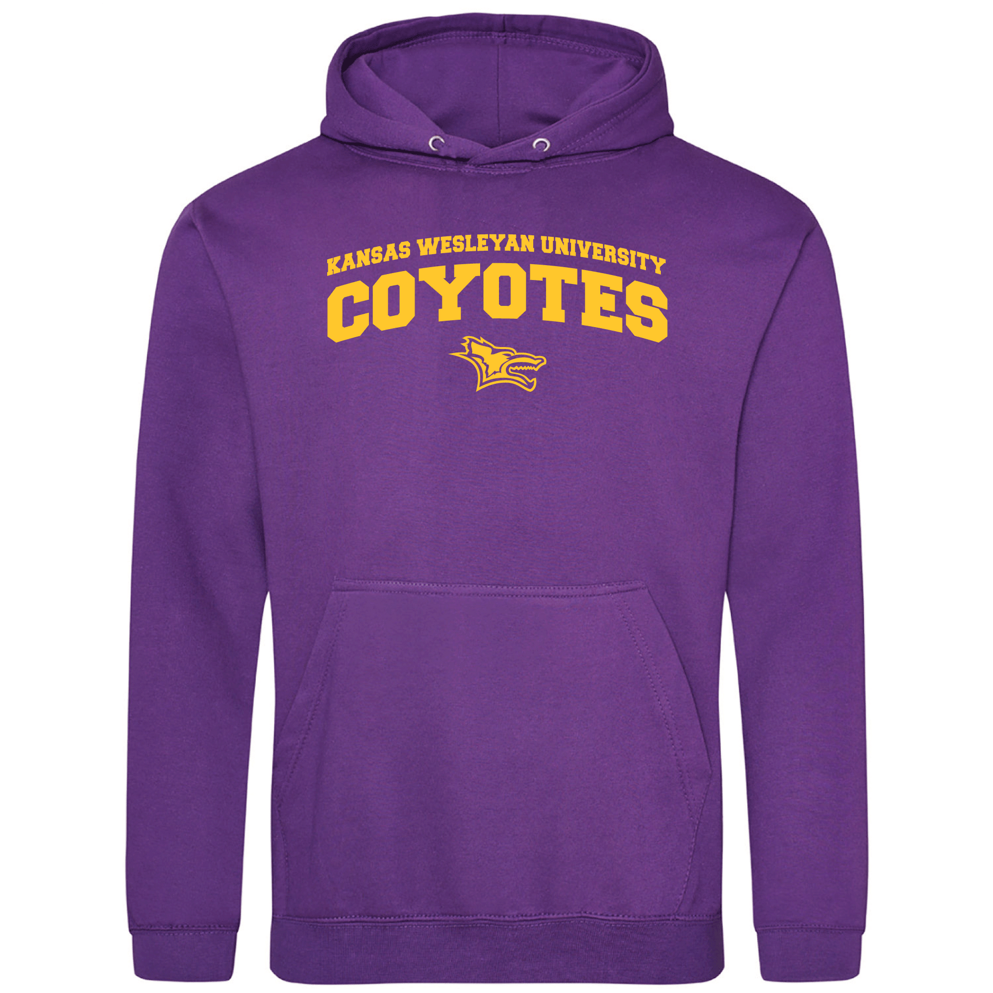 Kansas Wesleyan University Coyotes Jumbo Arch Hooded Sweatshirt