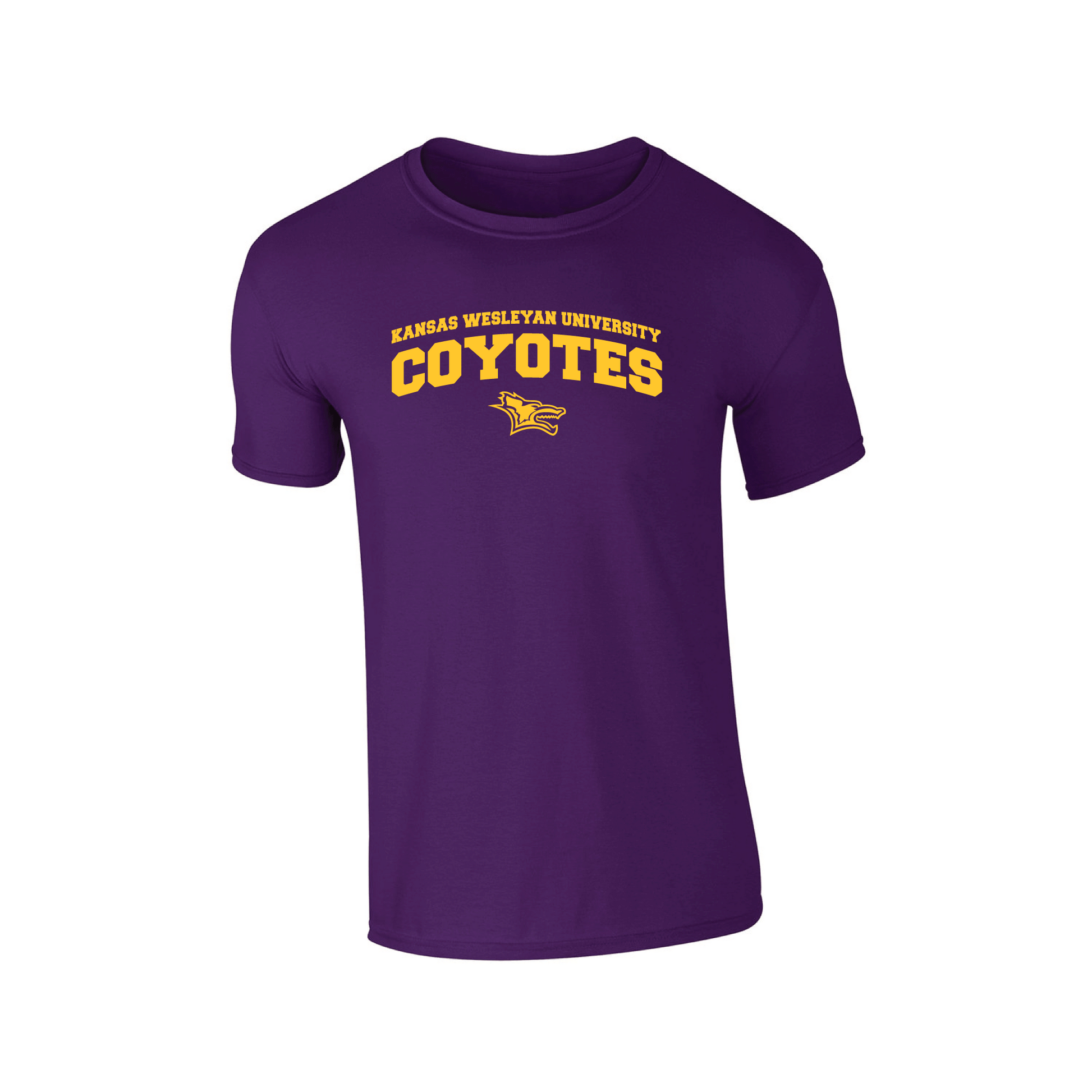 Kansas Wesleyan University Coyotes Jumbo Arch Adult T-Shirt