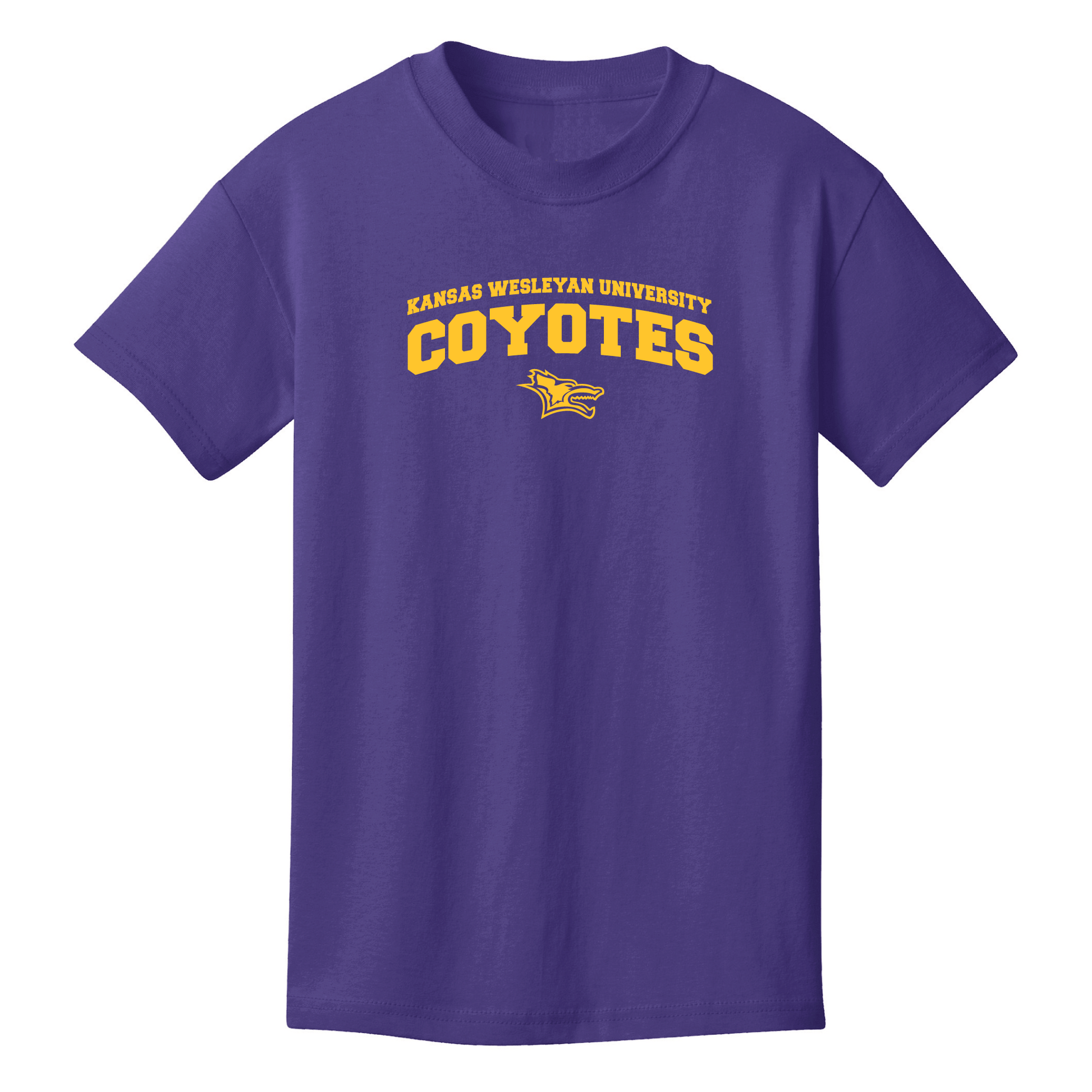 Kansas Wesleyan University Coyotes Jumbo Arch Youth T-Shirt