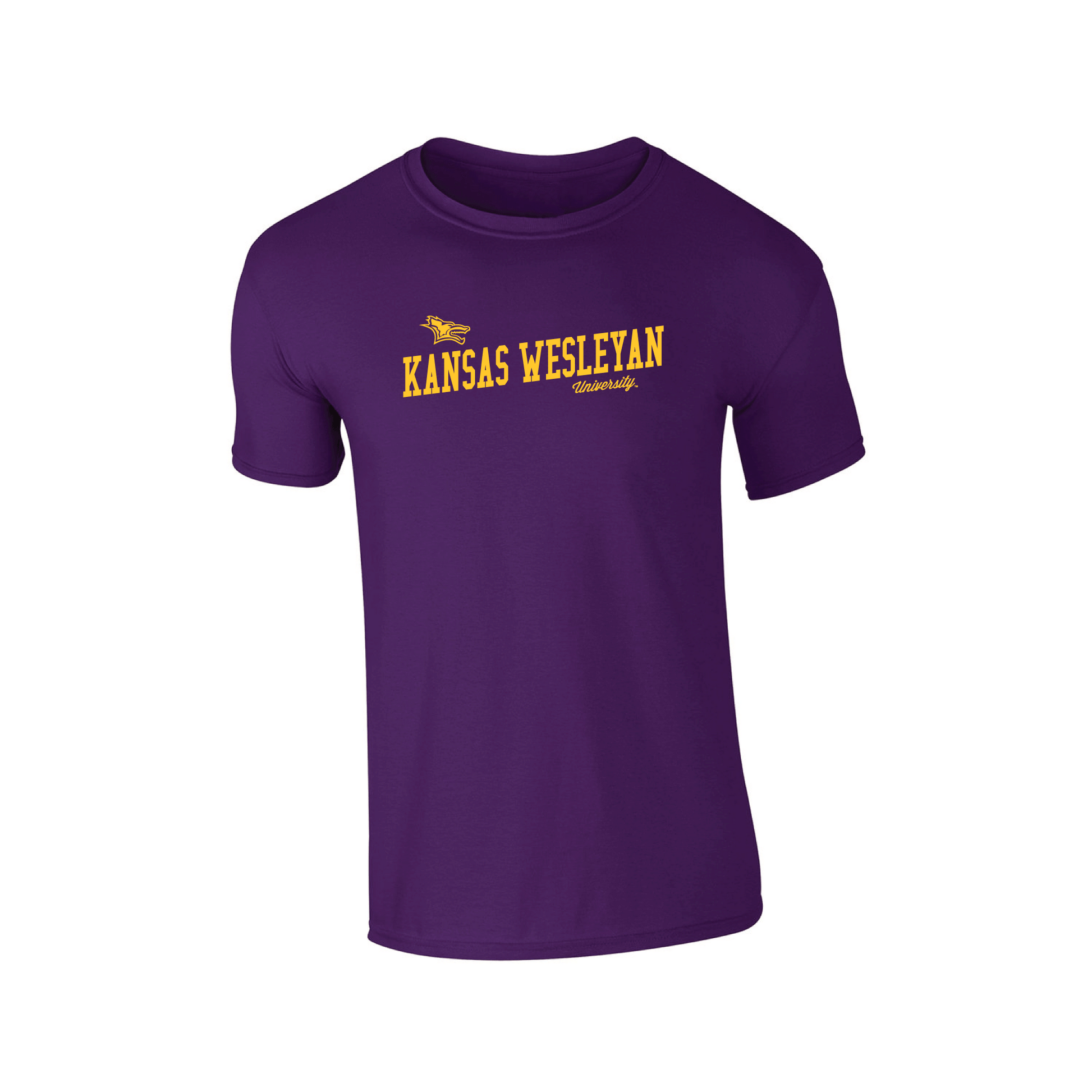 Kansas Wesleyan University Coyotes Uphill Victory Adult T-Shirt