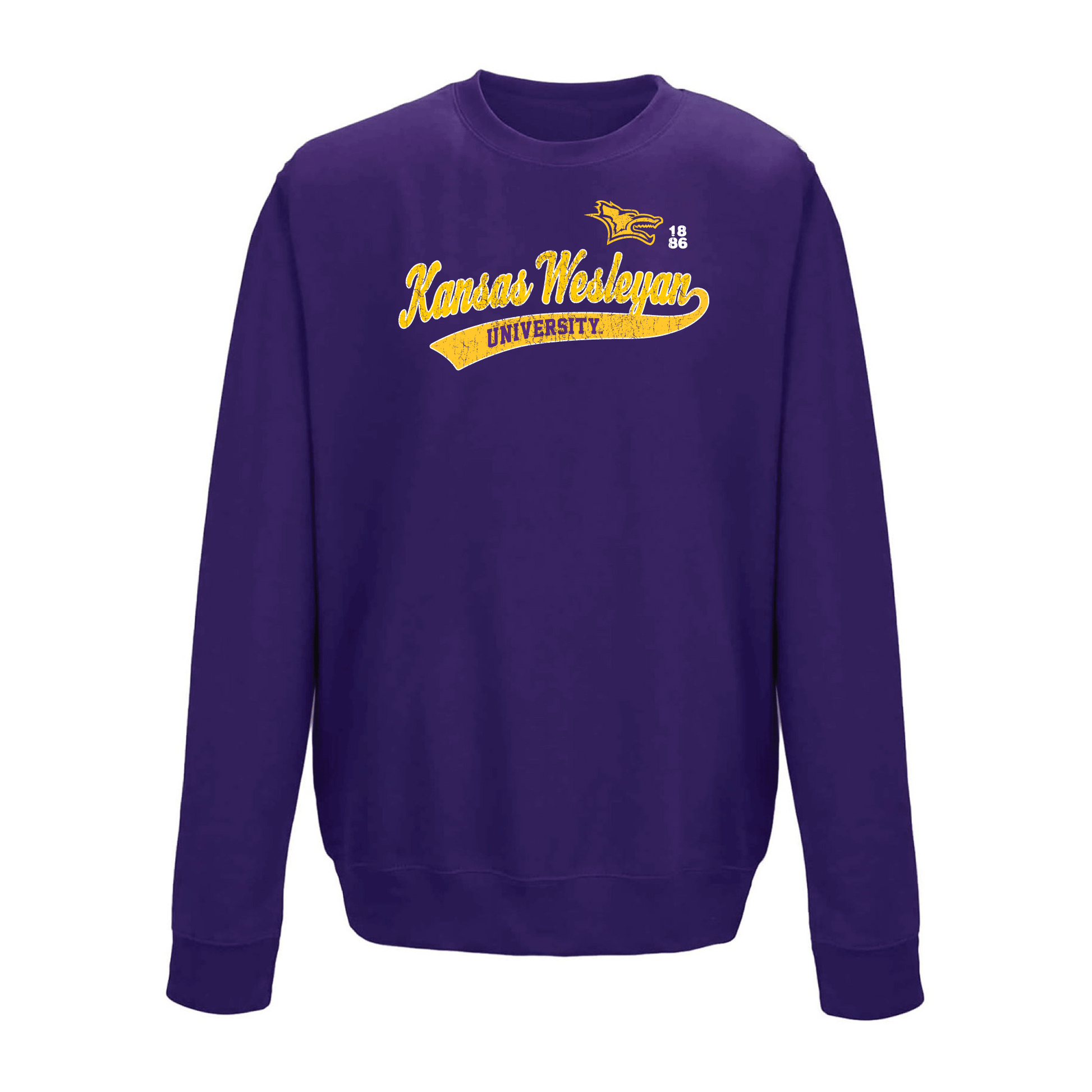 Kansas Wesleyan University Coyotes Old School T-shirt Unisex Cotton