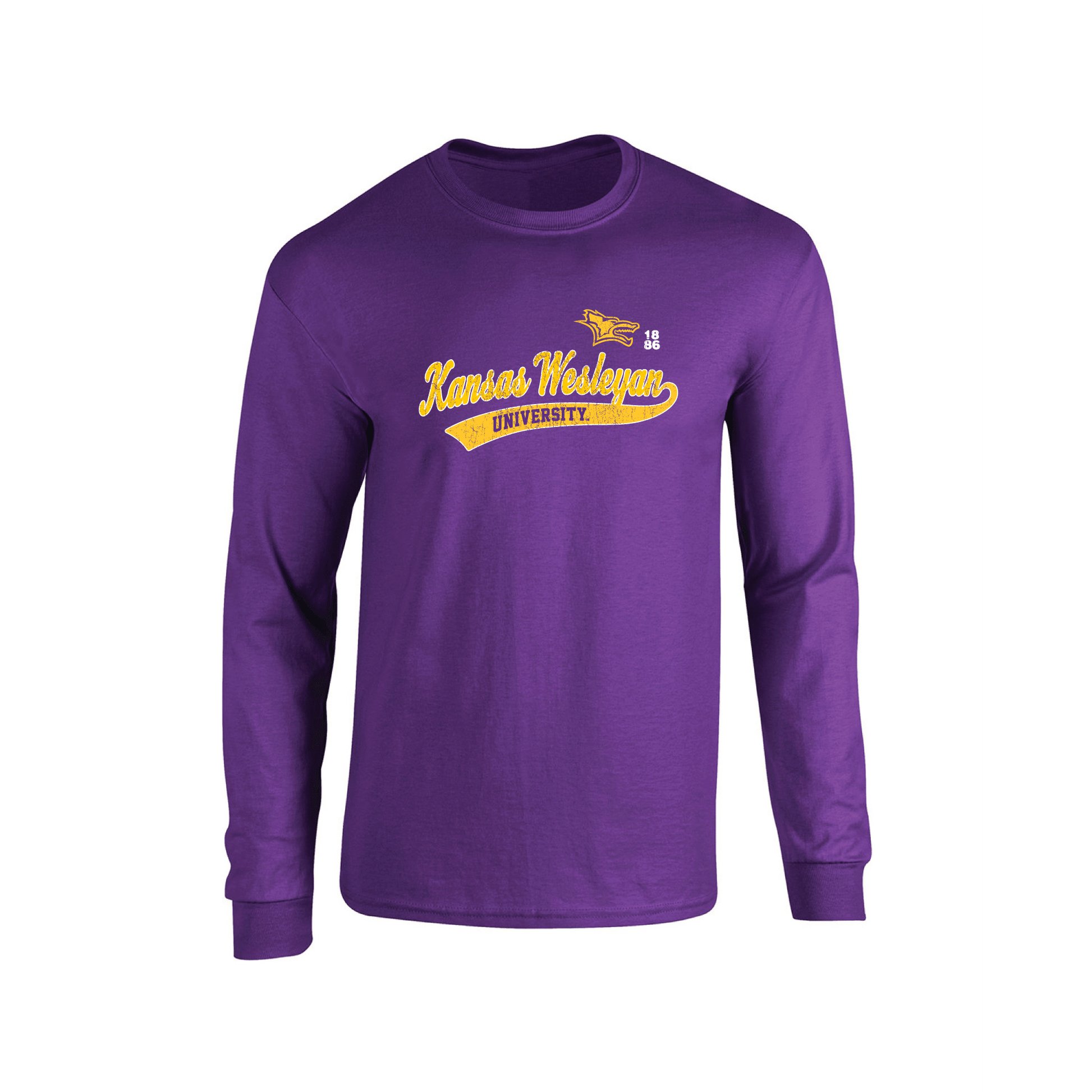 Kansas Wesleyan University Coyotes Old School Womens Relaxed T-shirt