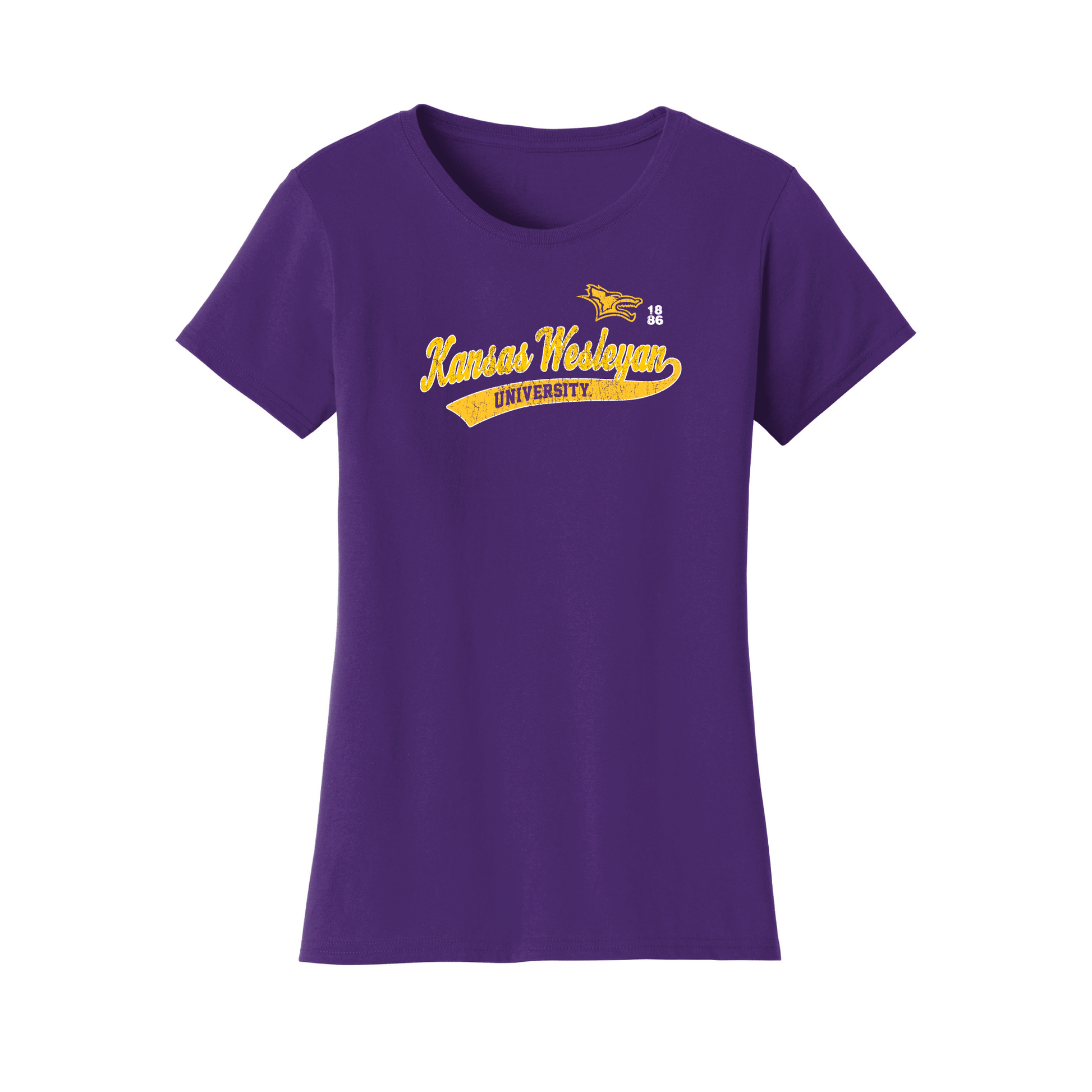 Kansas Wesleyan University Coyotes Old School Youth T-shirt