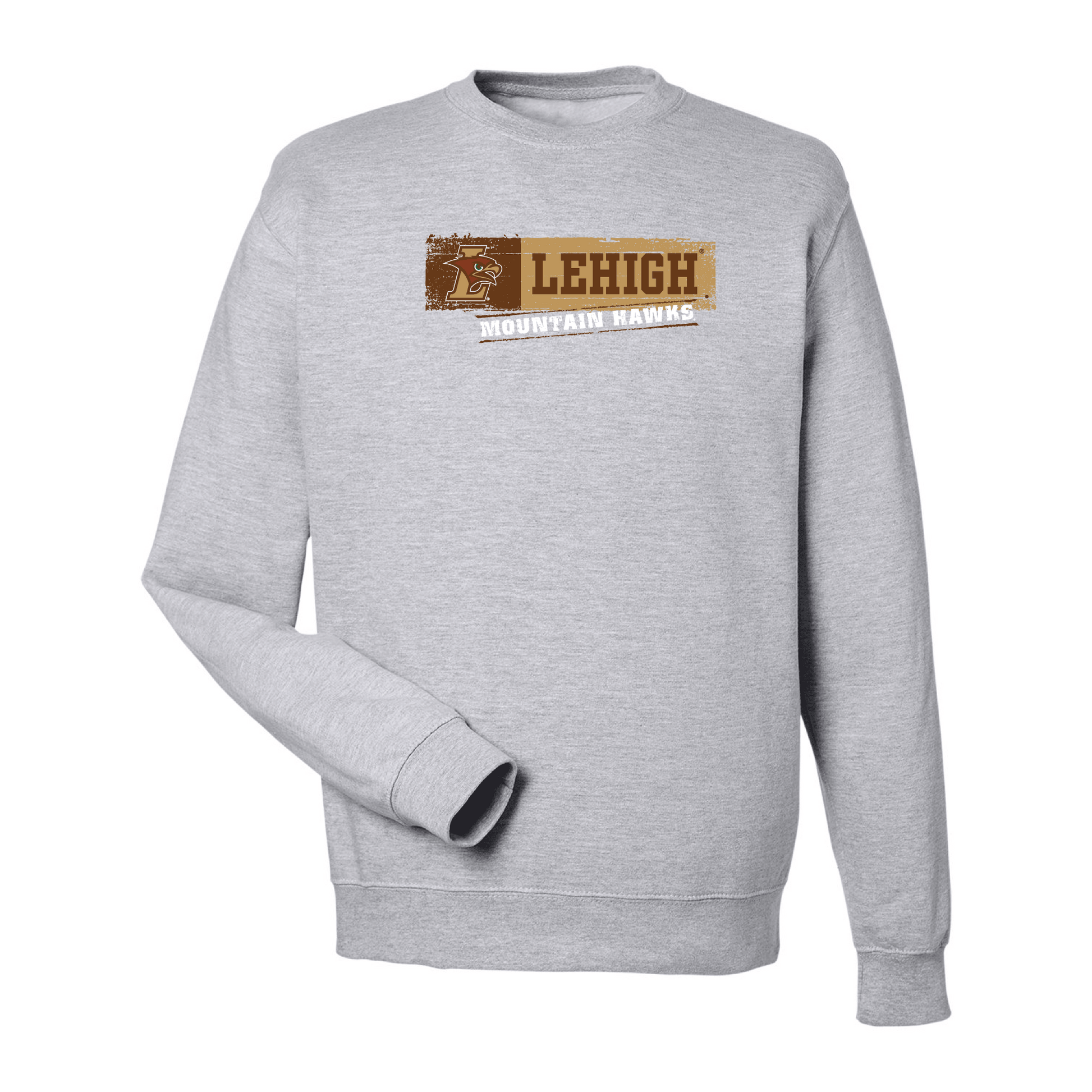 Lehigh University Mountain Hawks Sticker Crewneck Sweatshirt