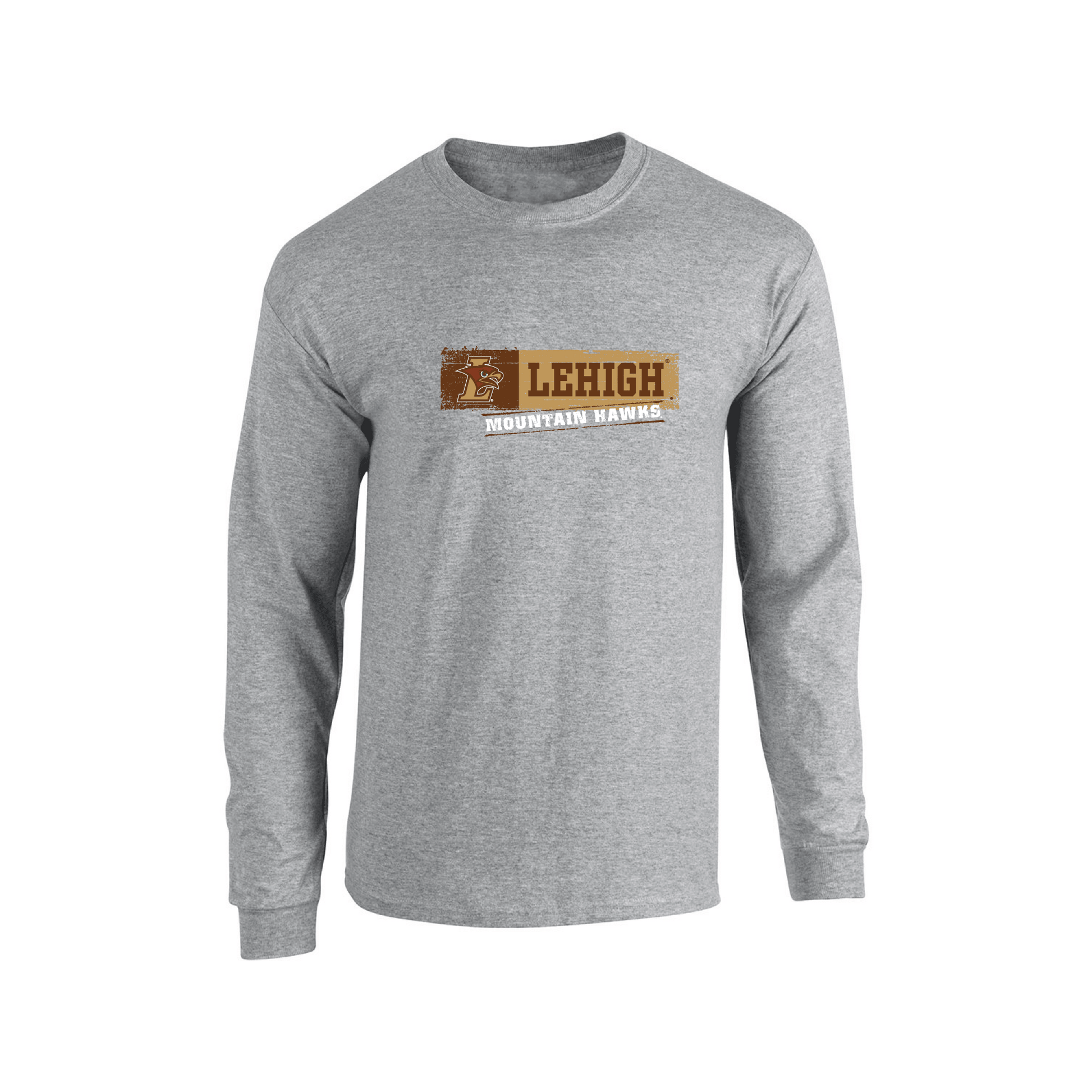 Lehigh University Mountain Hawks Sticker Adult Long Sleeve T-Shirt