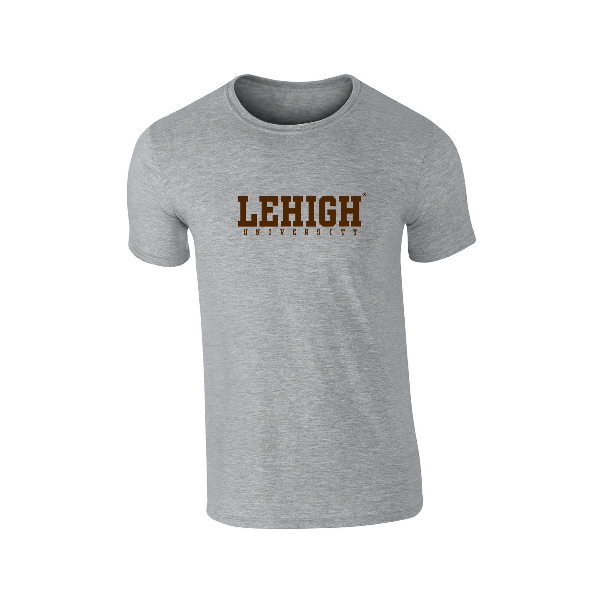 Lehigh University Mountain Hawks Block Adult T-Shirt
