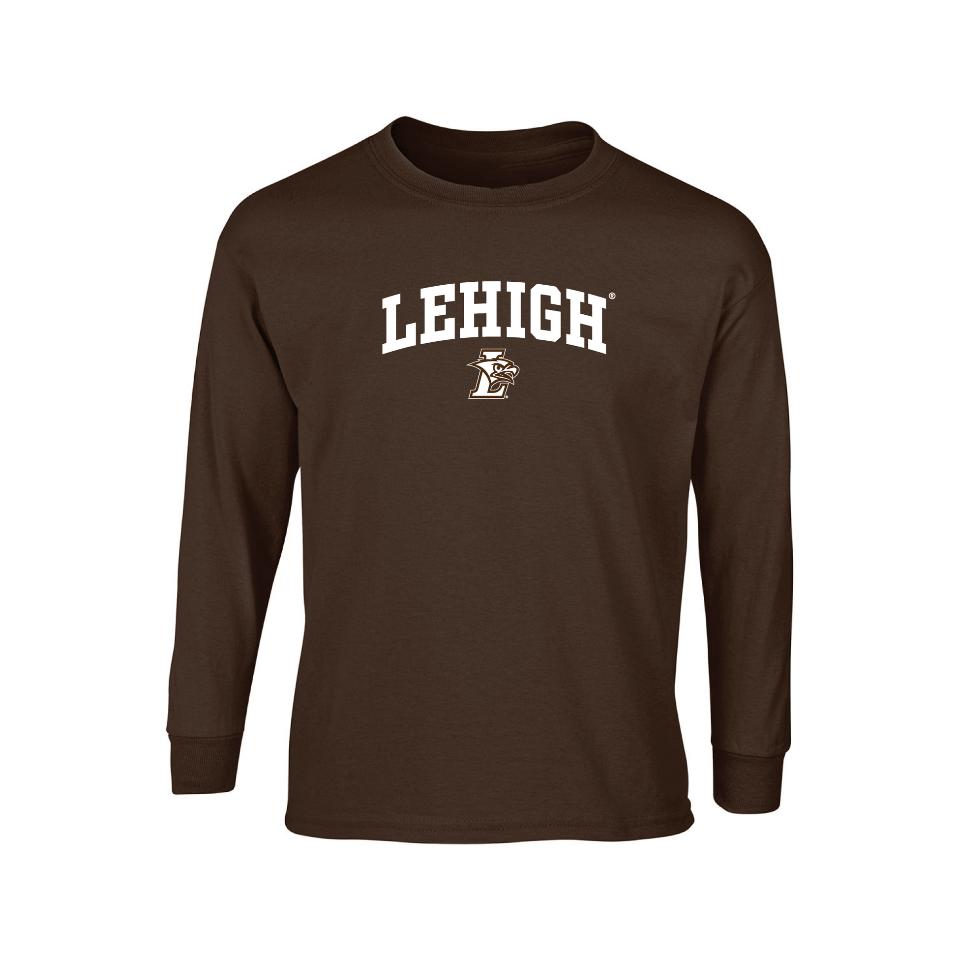 Lehigh University Mountain Hawks Jumbo Arch Adult Long Sleeve T-Shirt