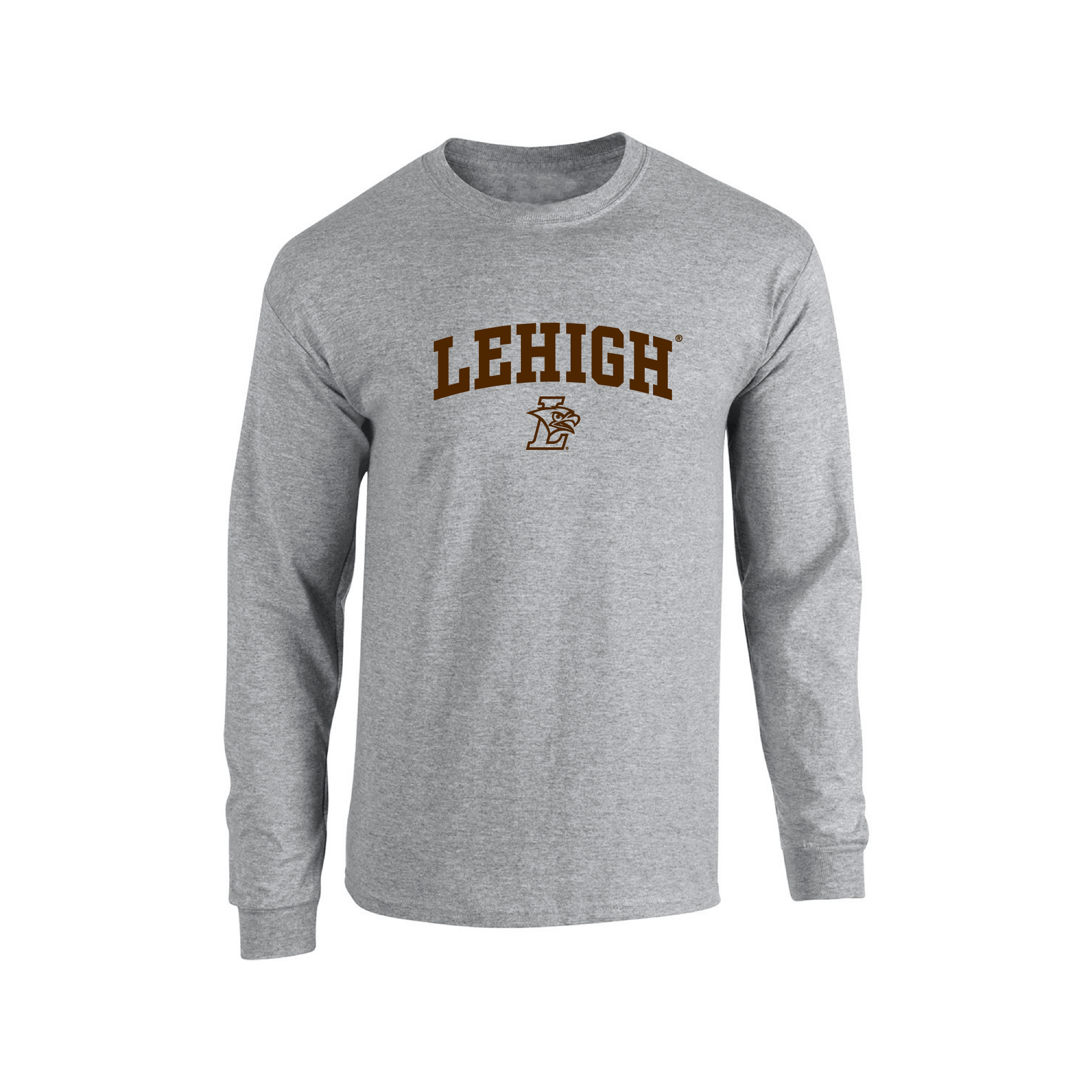 Lehigh University Mountain Hawks Jumbo Arch Adult Long Sleeve T-Shirt
