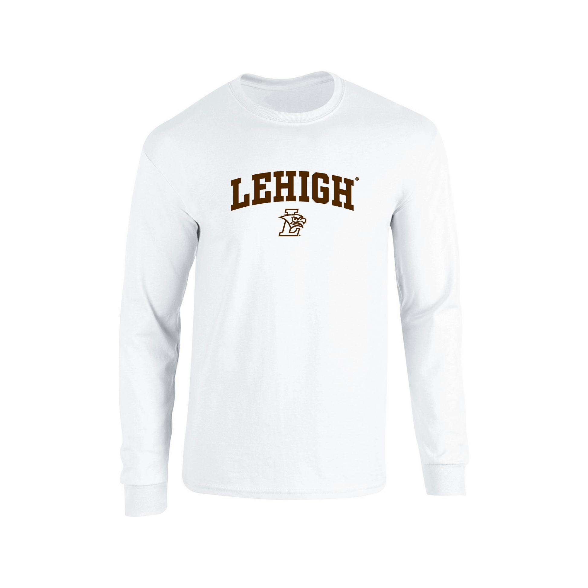 Lehigh University Mountain Hawks Jumbo Arch Adult Long Sleeve T-Shirt
