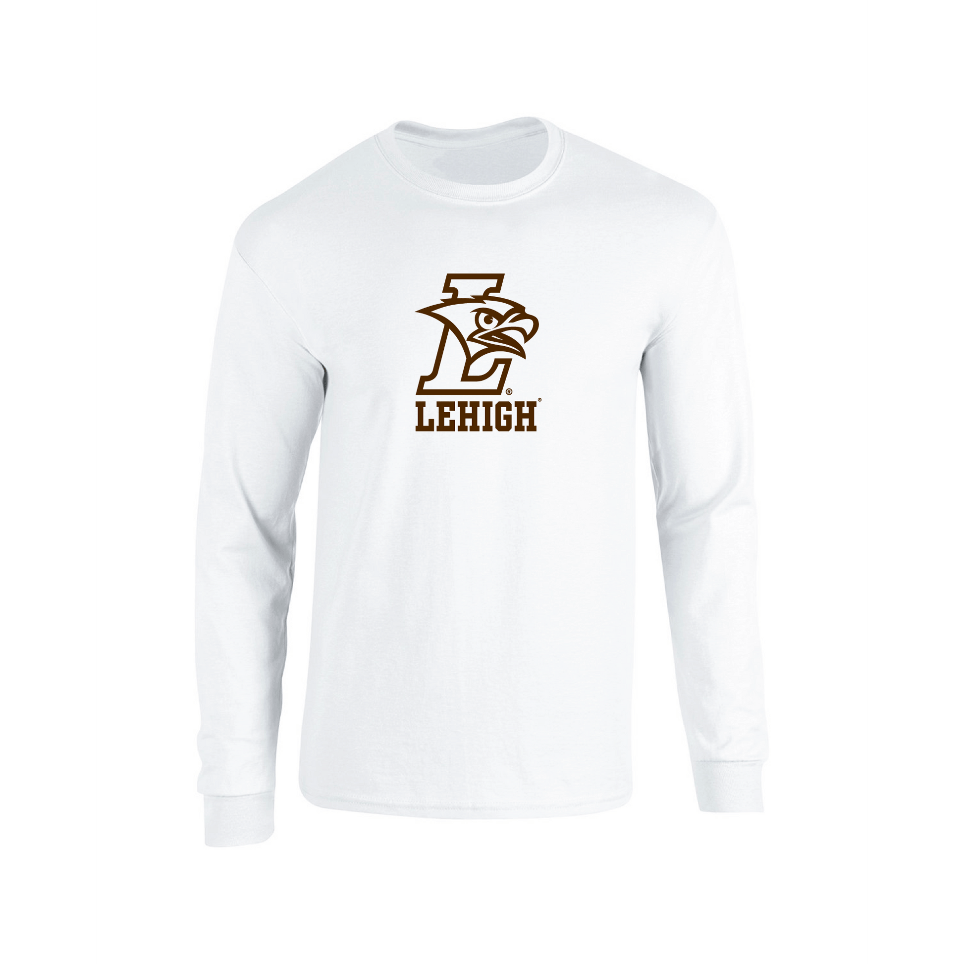 Lehigh University Mountain Hawks Jumbo Logo Adult Long Sleeve T-Shirt
