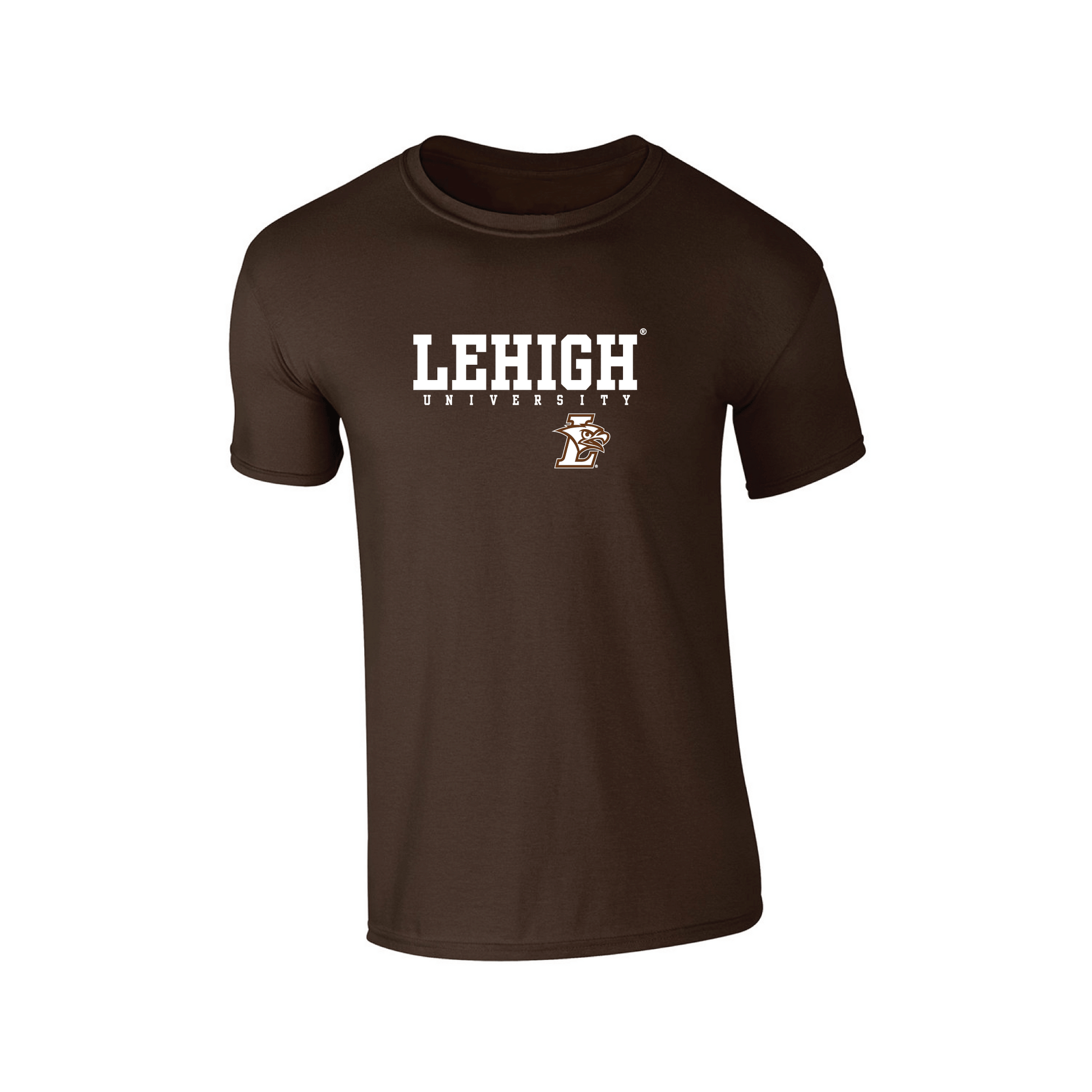 Lehigh University Mountain Hawks Machine Script Adult T-Shirt