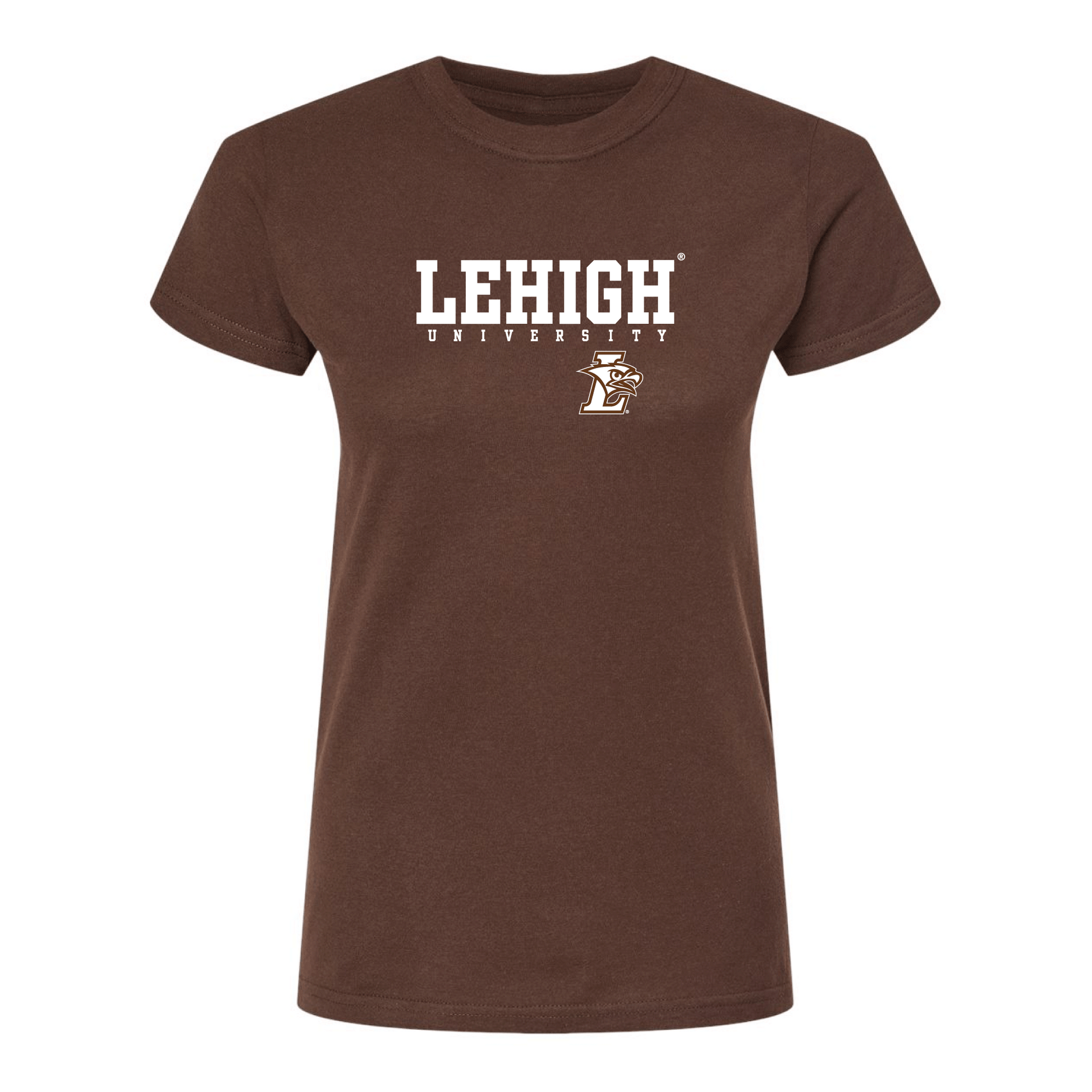 Lehigh University Mountain Hawks Machine Script Womens T-Shirt