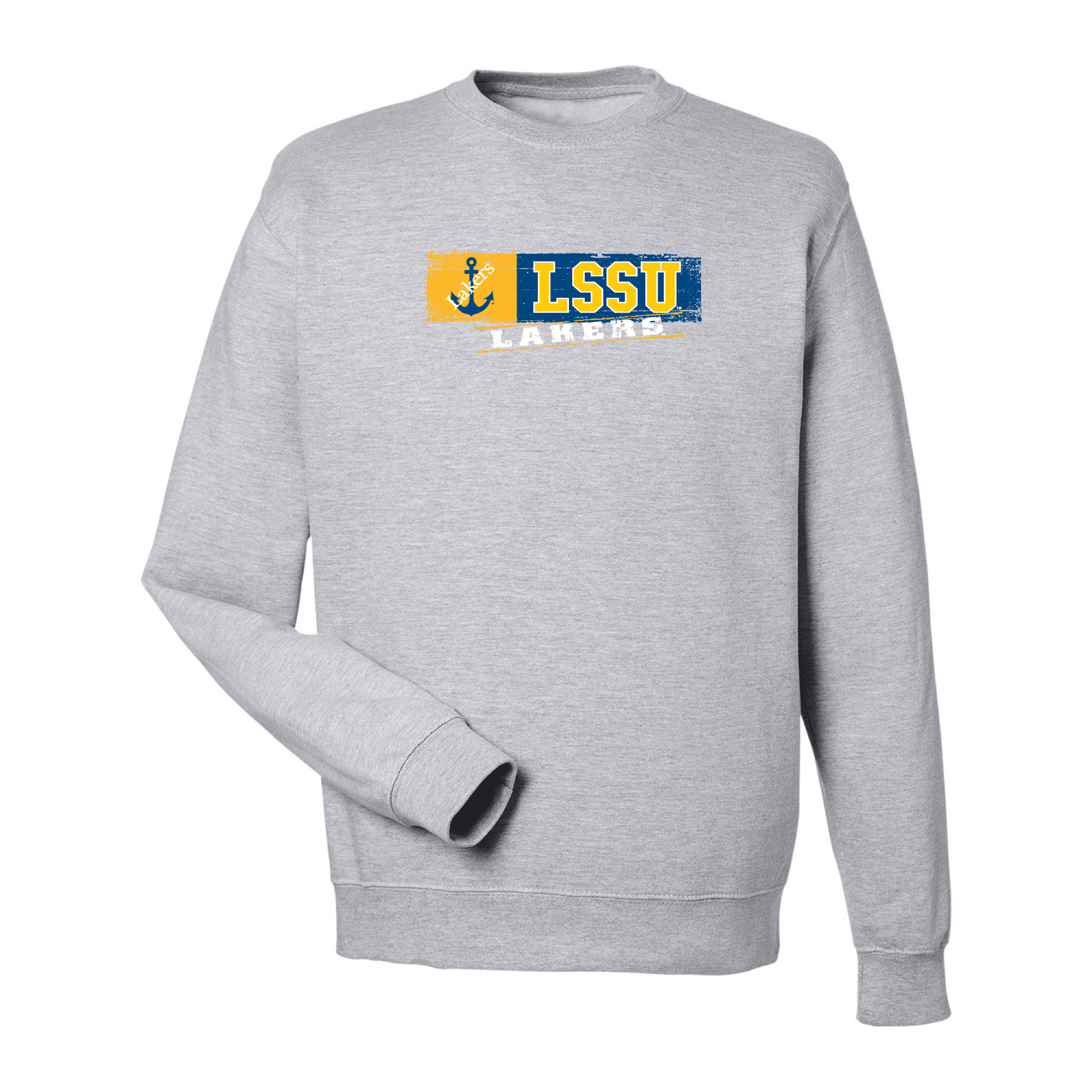 Lake Superior State University Lakers Sticker Crewneck Sweatshirt