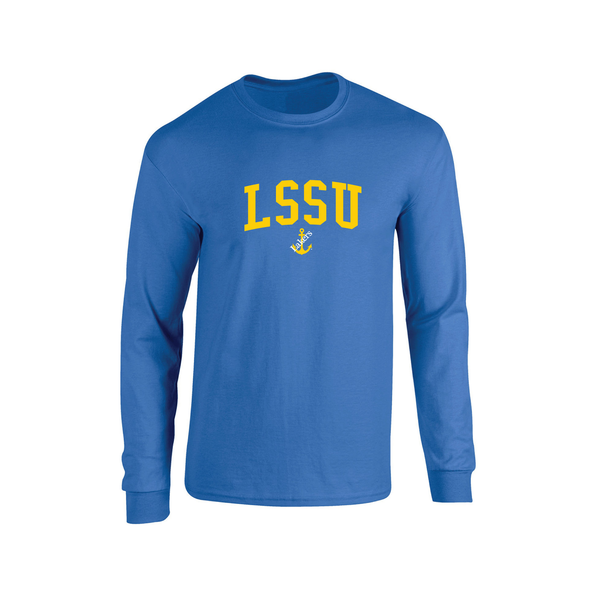 Lake Superior State University Lakers Jumbo Arch Adult Long Sleeve T-Shirt
