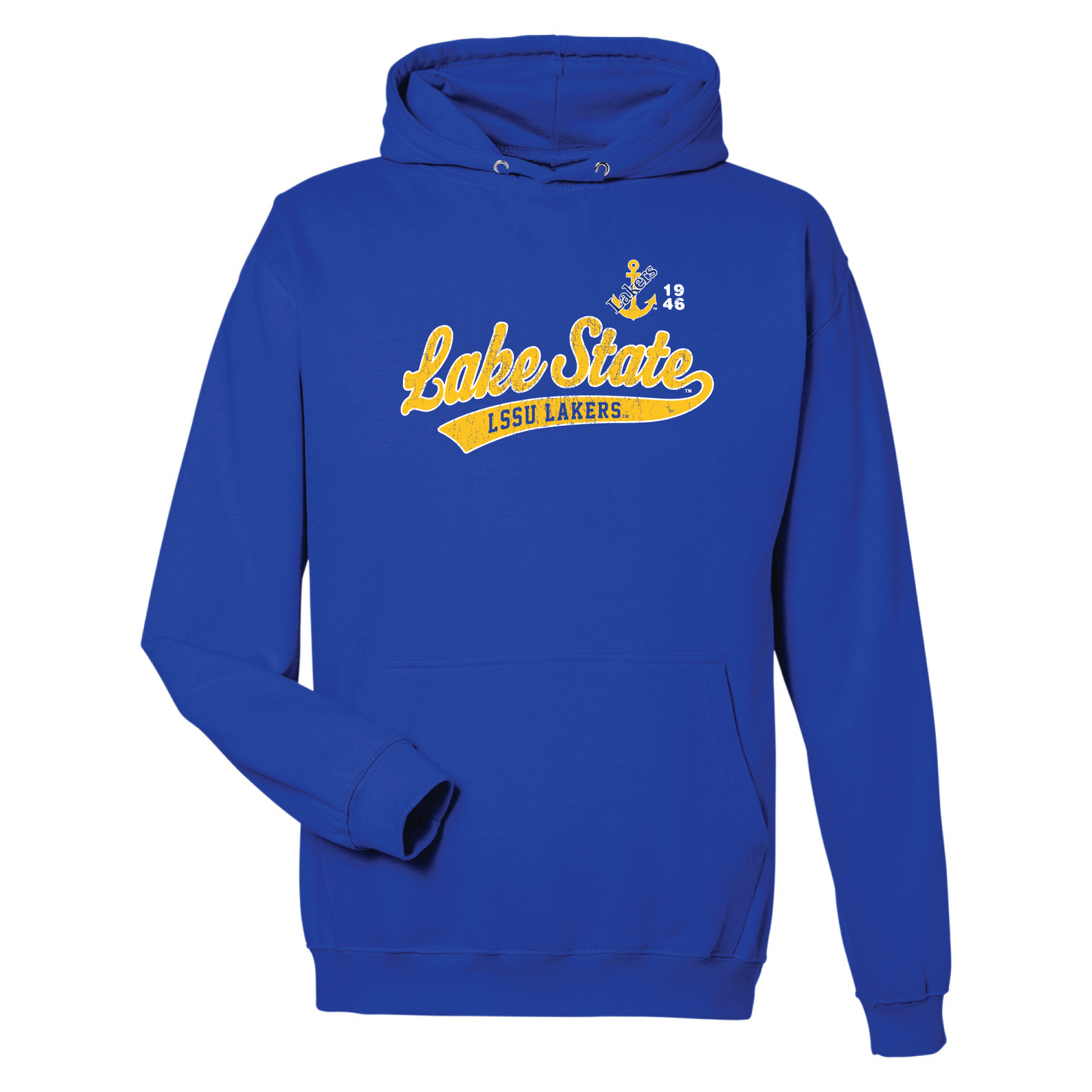 Lake Superior State University Lakers Old School Hooded Sweatshirt