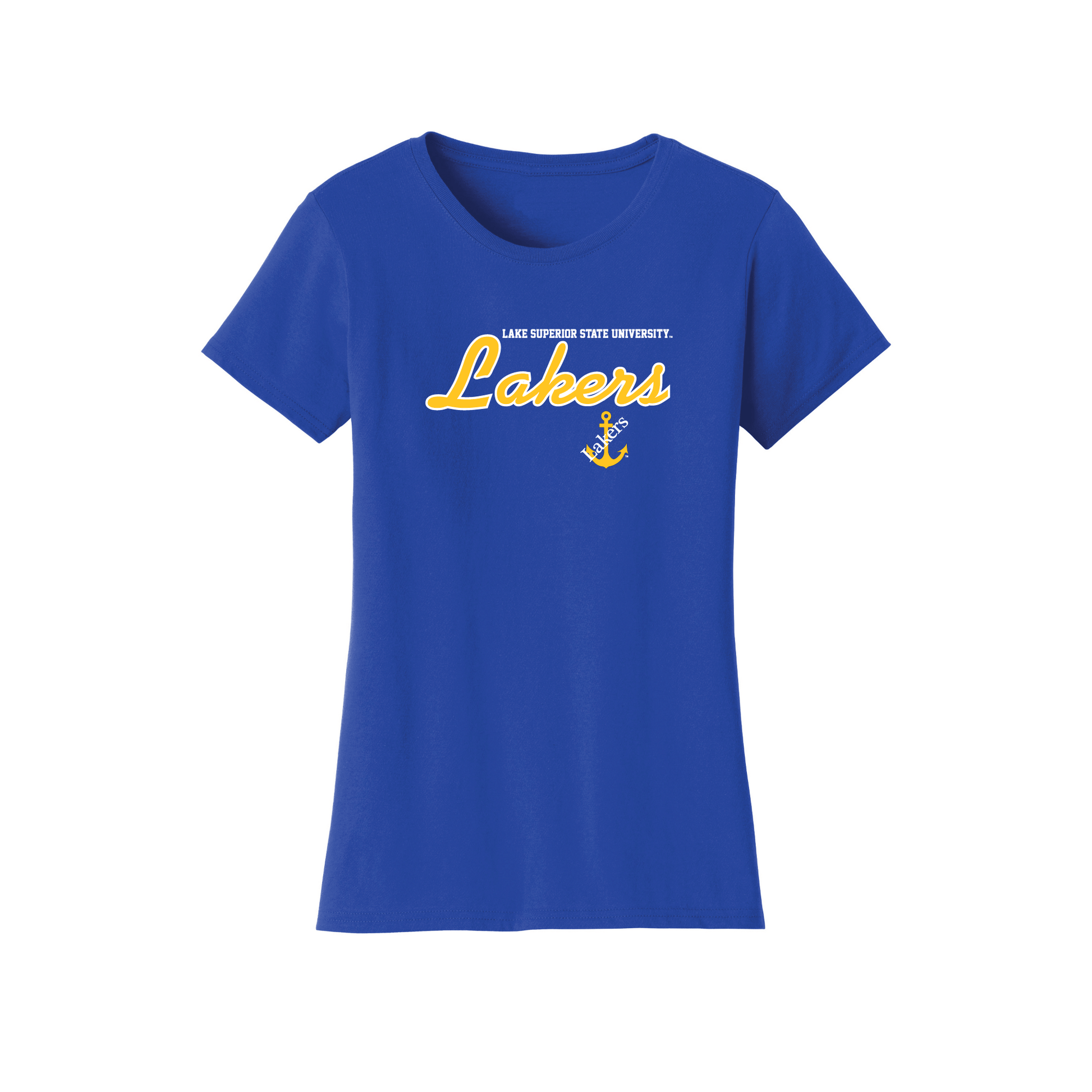 Lake Superior State University Lakers Machine Script Womens T-Shirt