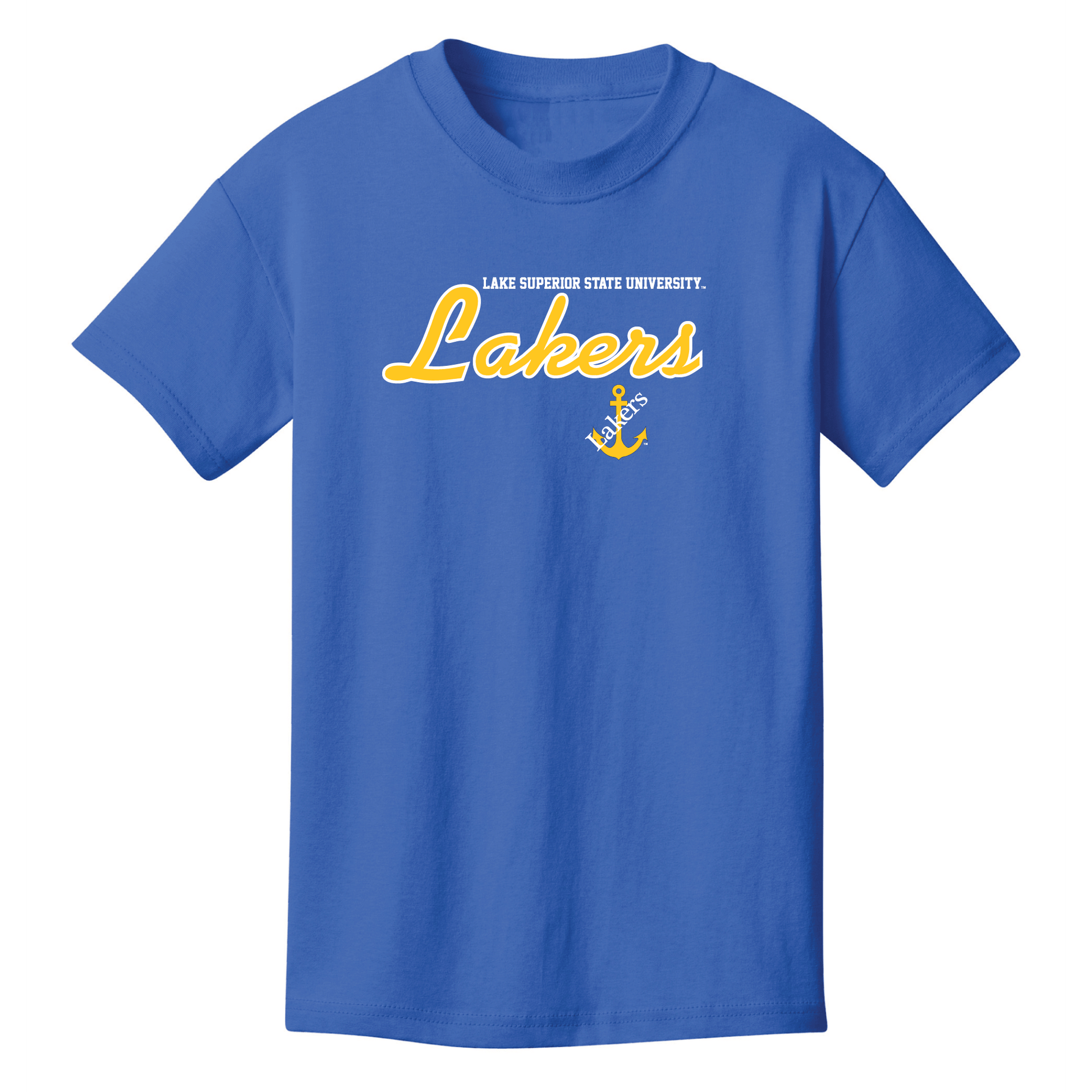 Lake Superior State University Lakers Machine Script Youth T-Shirt