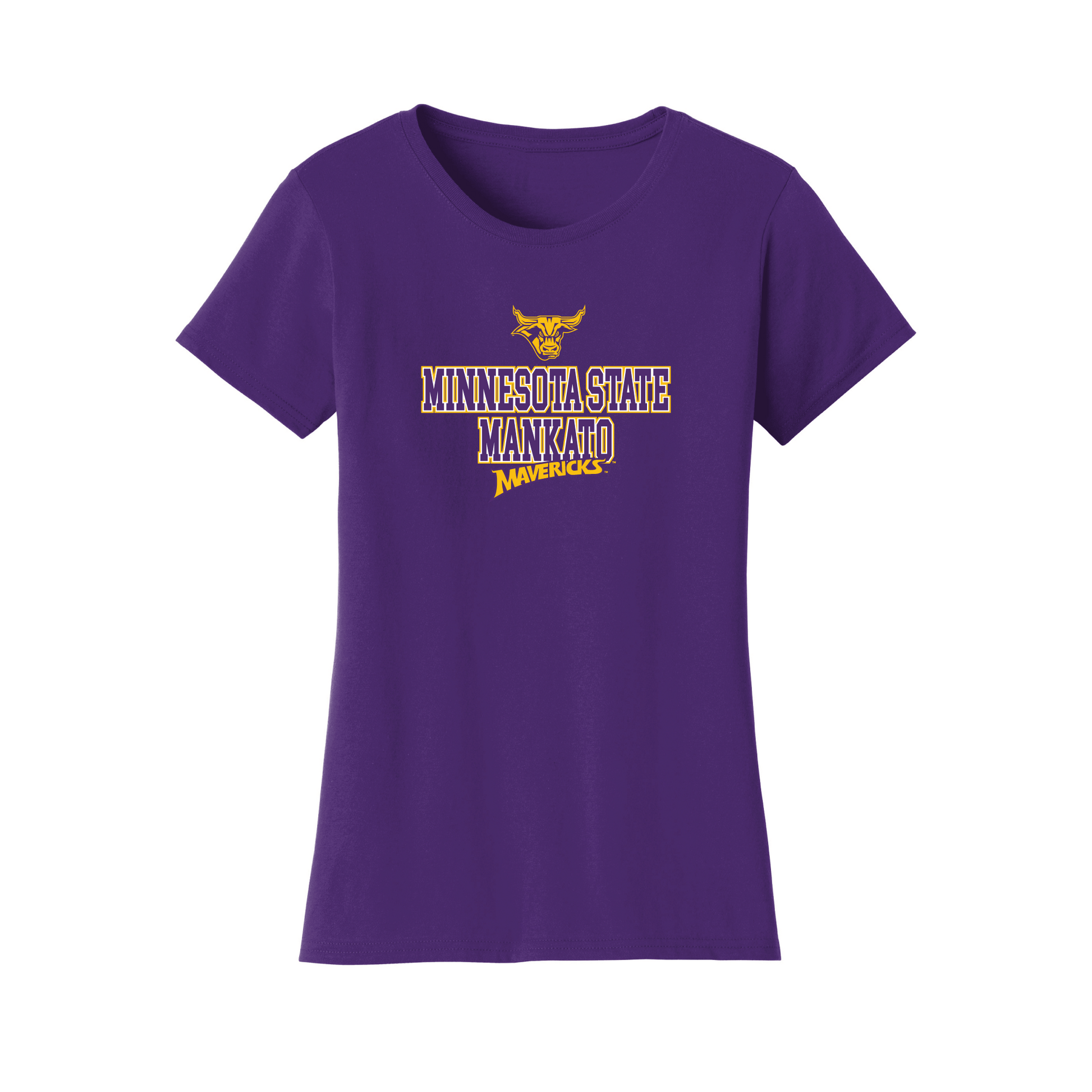 Minnesota State University Mankato Mavericks Campus Script Womens T-Shirt